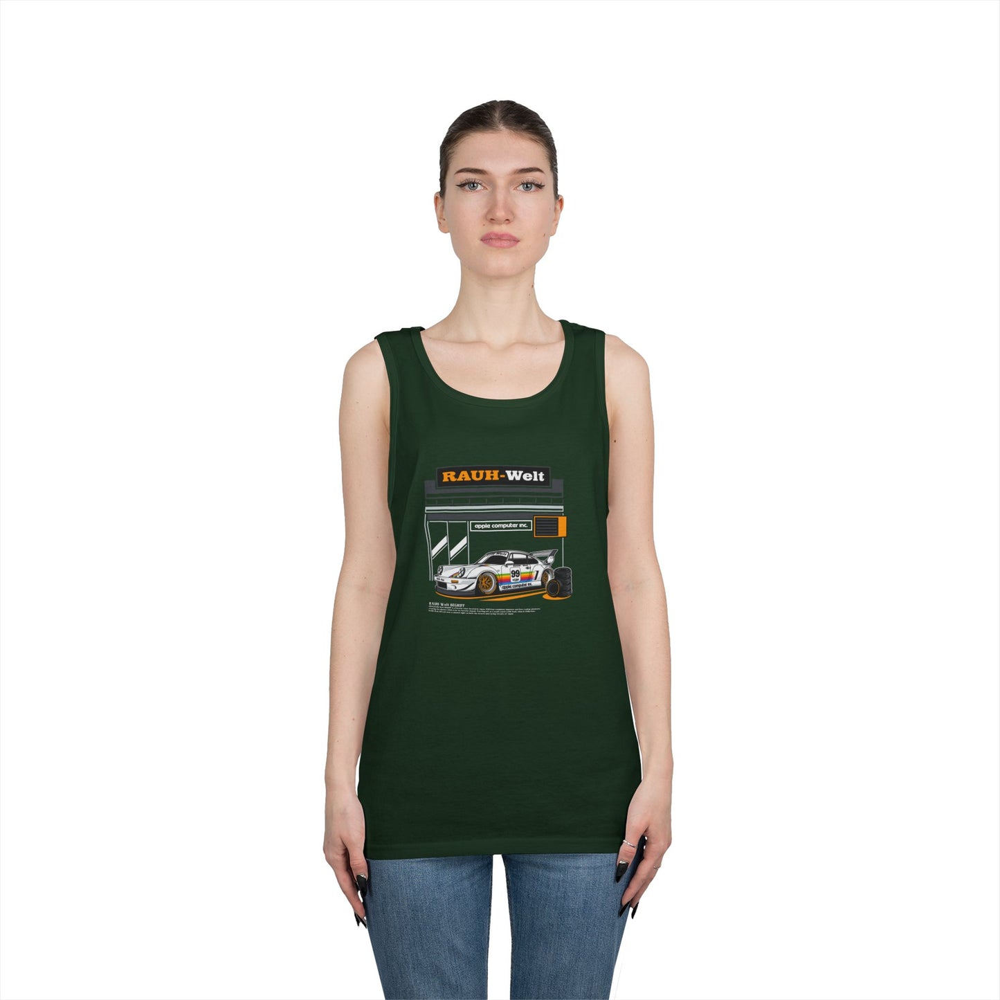 RAUH-Welt Racing Unisex Heavy Cotton Tank Top – Cool Car Enthusiast Apparel - CreativeRino