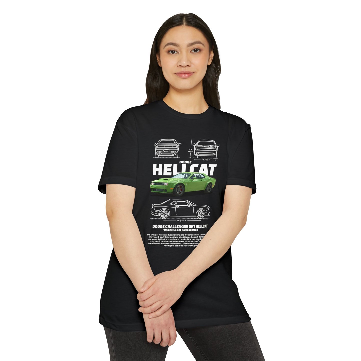Dodge Charger SRT Hellcat Graphic T-Shirt - Unisex Car Enthusiast Apparel - CreativeRino