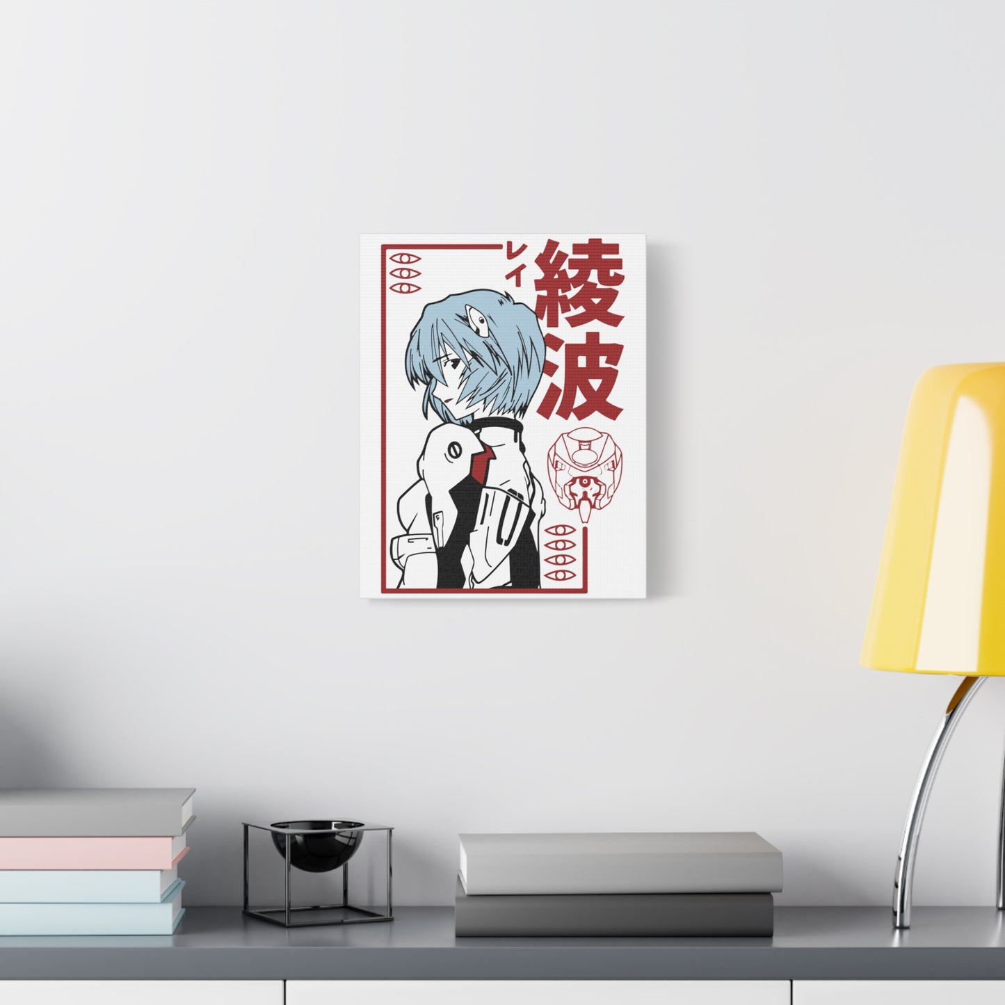 Anime Art Canvas Print - Rei Ayanami Design for Home Decor - CreativeRino