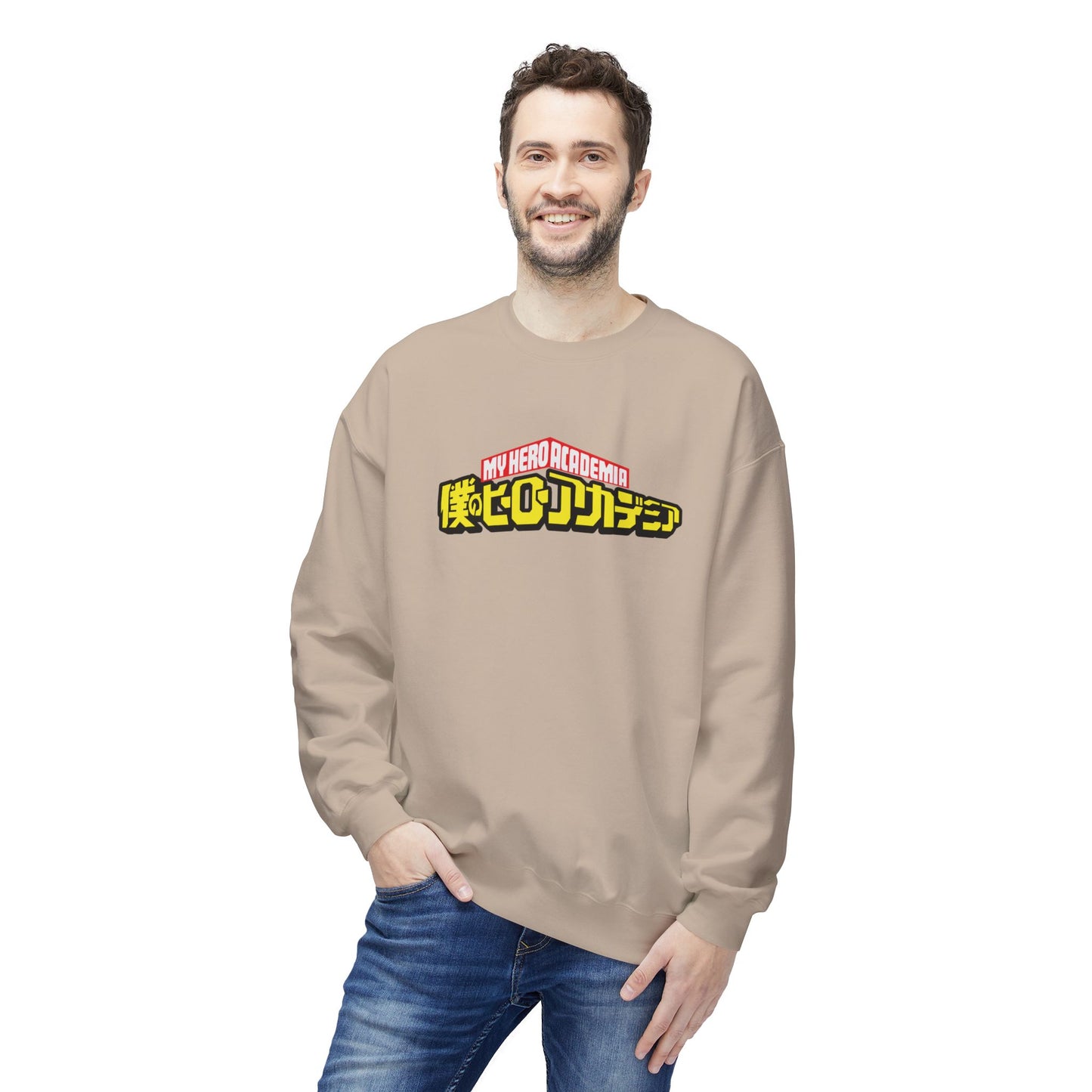 My Hero Academia Fleece Crewneck Sweatshirt - Unisex Casual Wear - CreativeRino