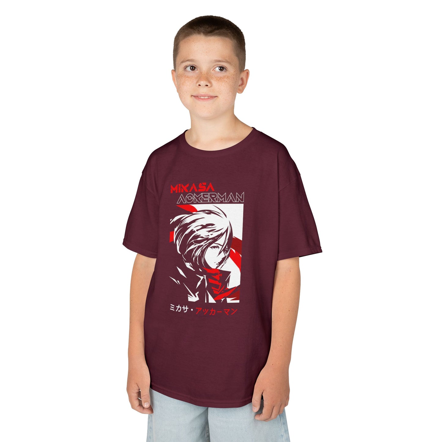 Attack on Titan Kids Tee - Heavy Cotton Anime T-shirt - CreativeRino
