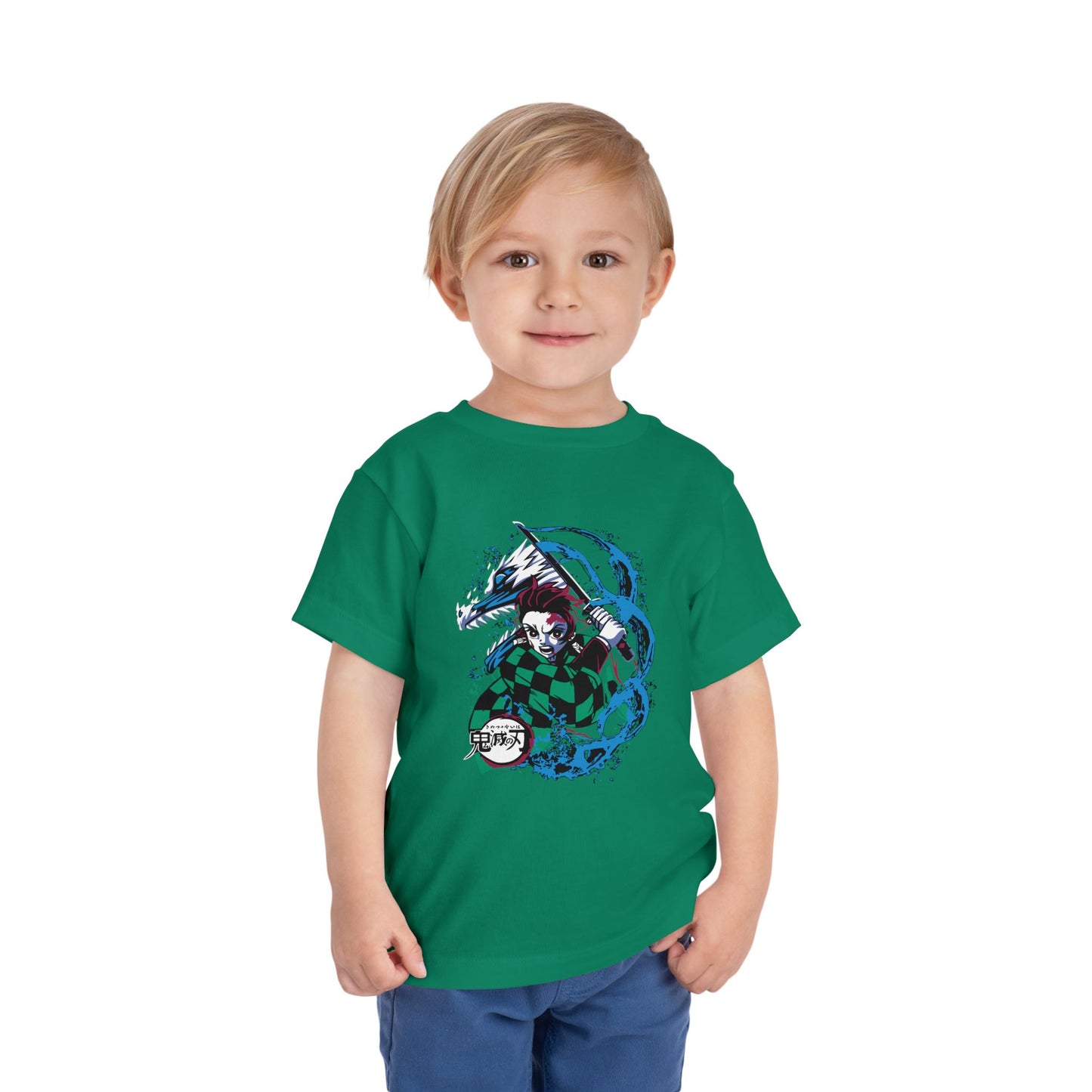 Demon Slayer Toddler Tee - Short Sleeve Anime T-shirt for Kids - CreativeRino