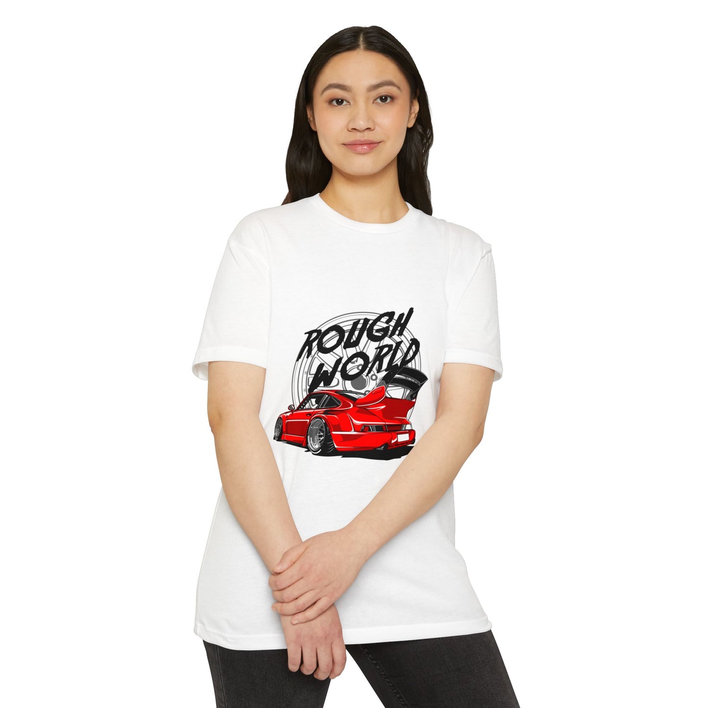 Rough Word Graphic Unisex T-Shirt – Perfect T-shirt for Car Enthusiasts - CreativeRino