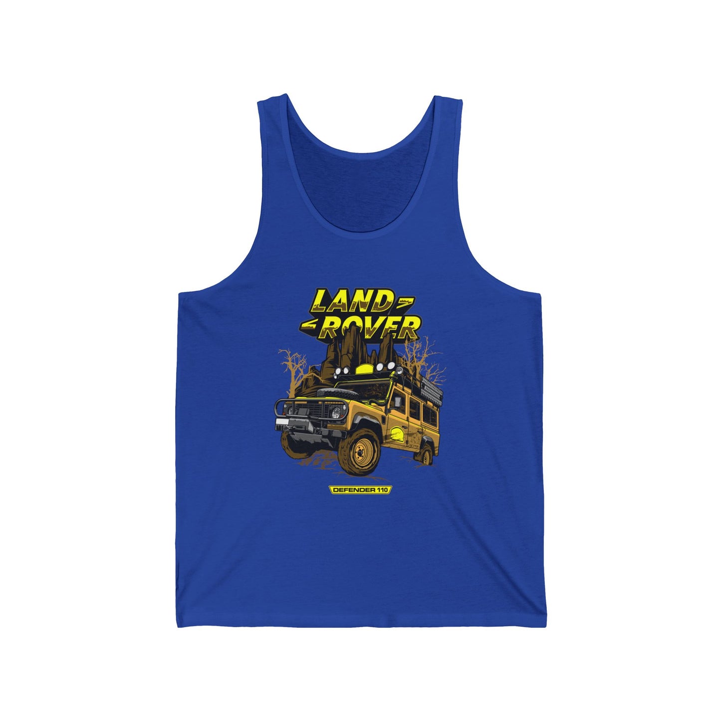 Land Rover Adventure Unisex Jersey Tank Top - Cool Graphic Tee - CreativeRino