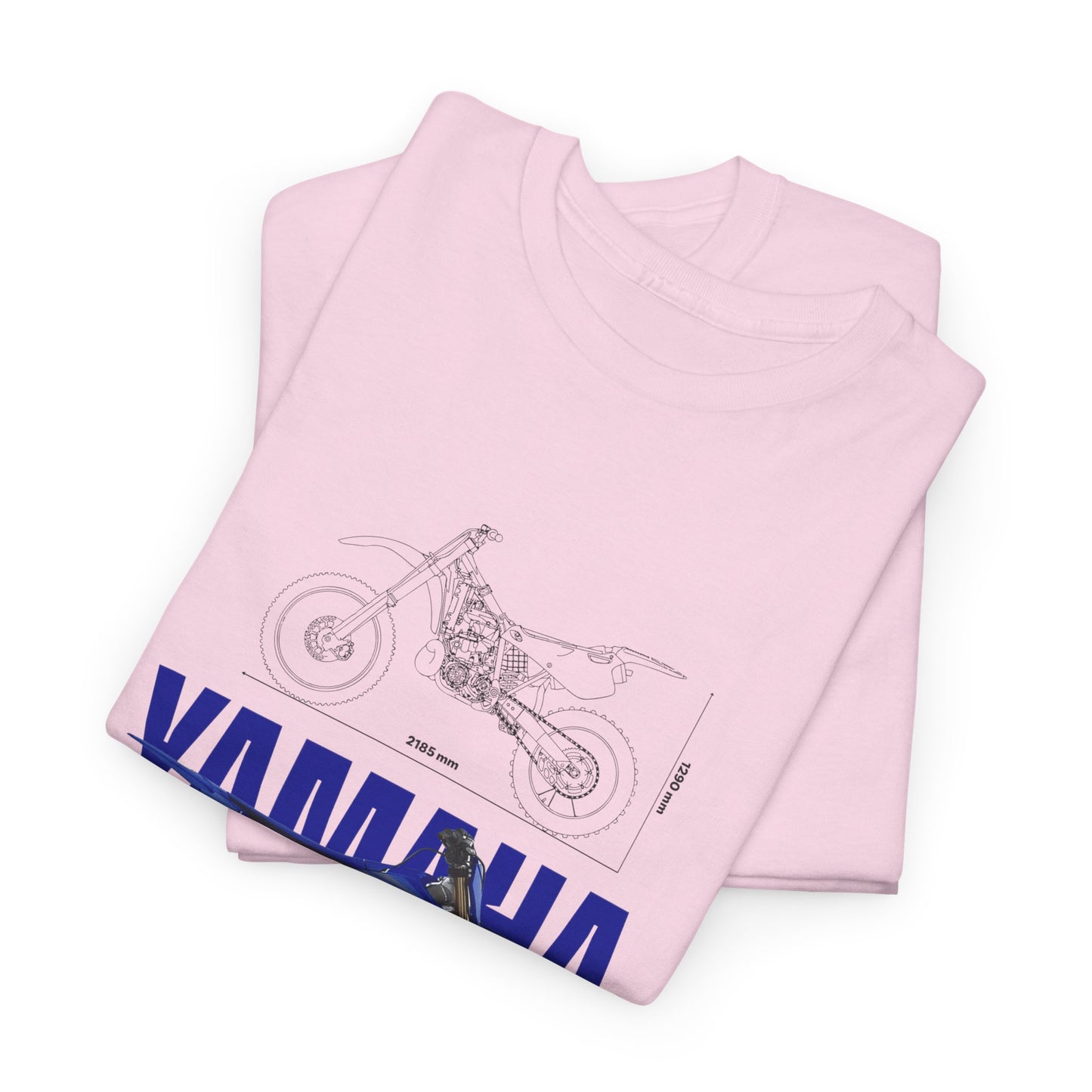 Yamaha YZ Motorcycle Unisex Heavy Cotton Tee - Perfect T-shirt for Bikers and Motorcycle Enthusiasts - CreativeRino