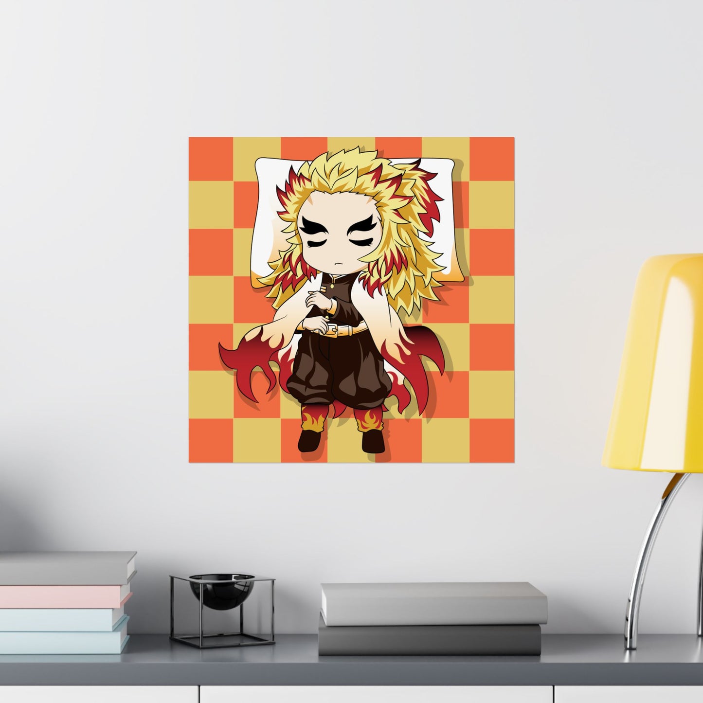 Chibi Anime Character Matte Square Posters - Demon Slayer for Fans - CreativeRino