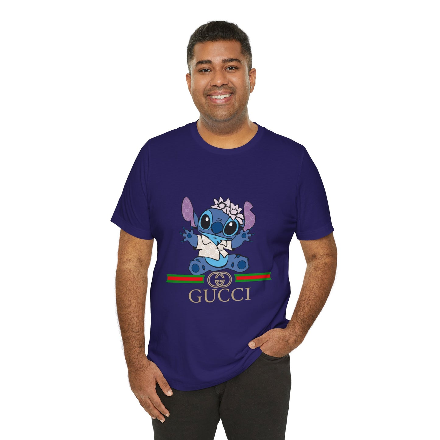 Stitch Gucci Unisex Jersey Short Sleeve Tee - CreativeRino