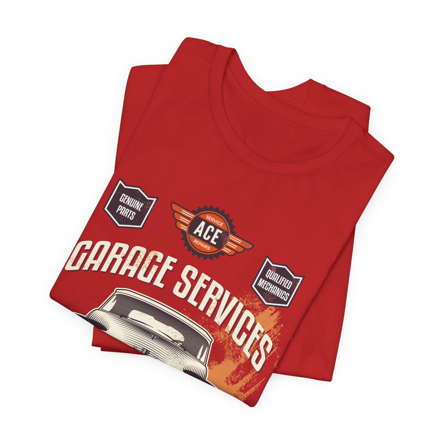 Classic Car Garage Unisex Jersey Short Sleeve Tee - CreativeRino