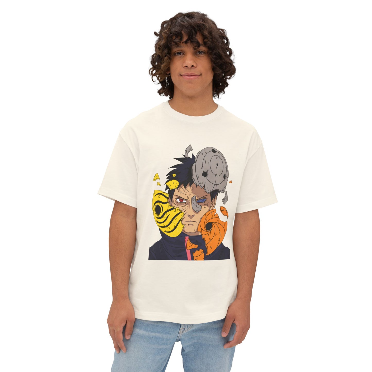 Anime-Inspired Oversized Boxy Tee Naruto Graphic T-shirt Design - CreativeRino