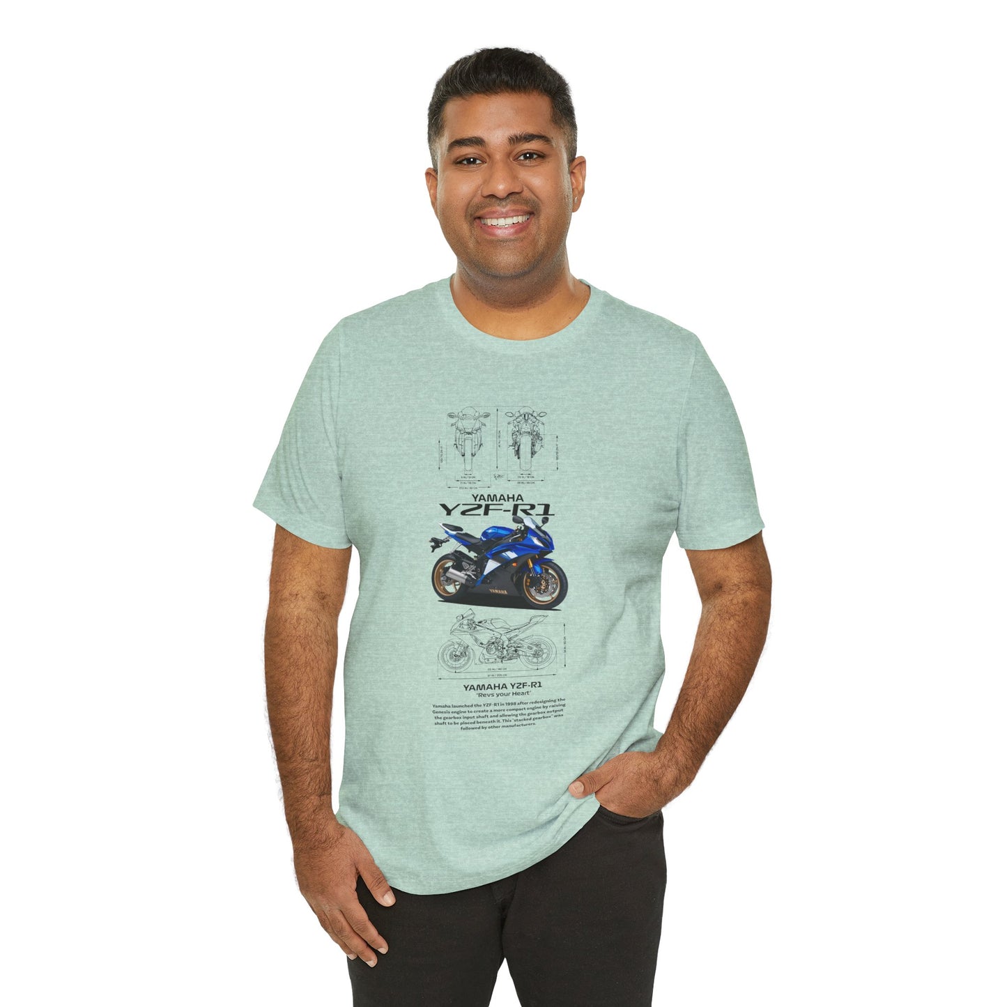 Yamaha YZF-R3 Motorcycle Unisex Tee - Perfect T-shirt for Riders and Fans - CreativeRino