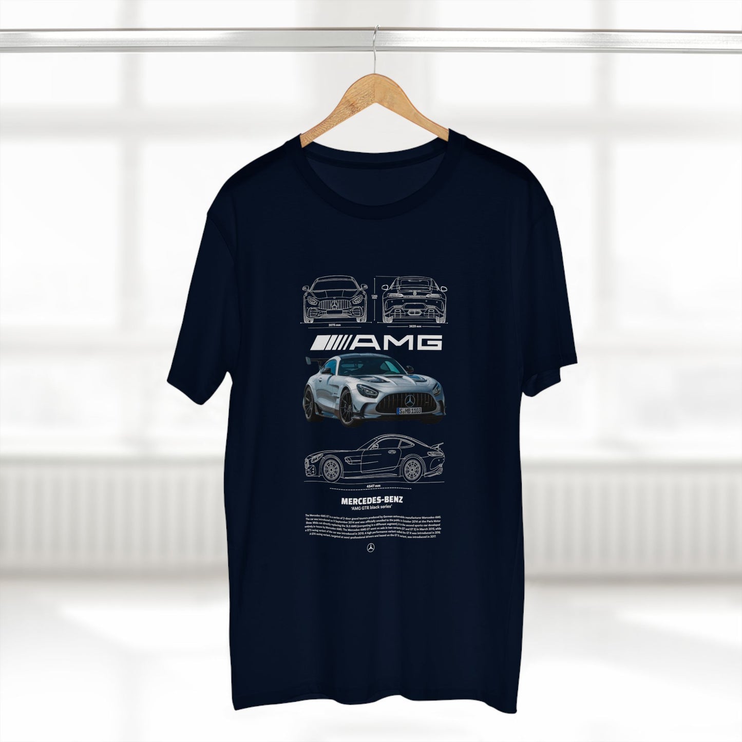 Mercedes-Benz AMG GTR Sports Car Tee - AMG T-shirt Design - CreativeRino