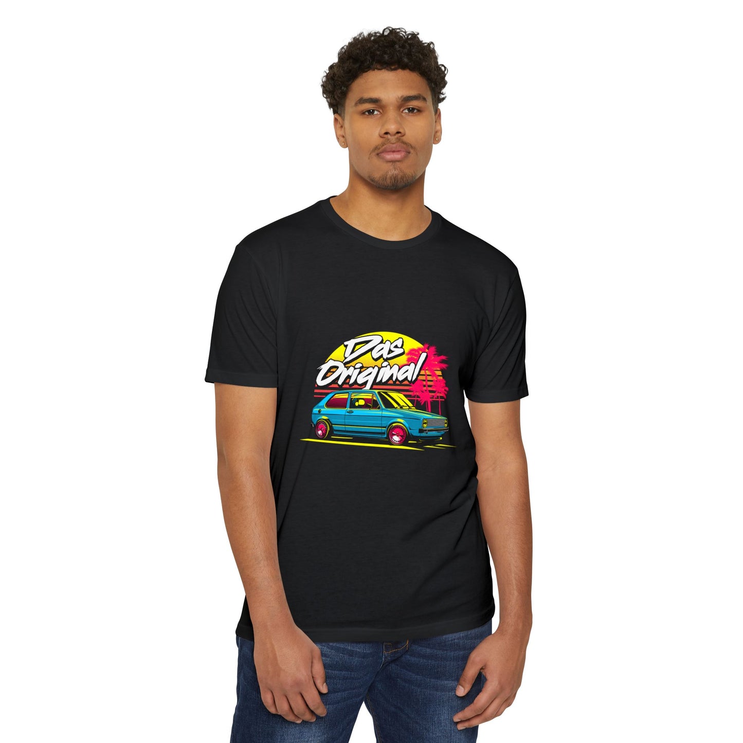 Retro Car Graphic T-Shirt - Das Original - Unisex CVC Jersey - CreativeRino