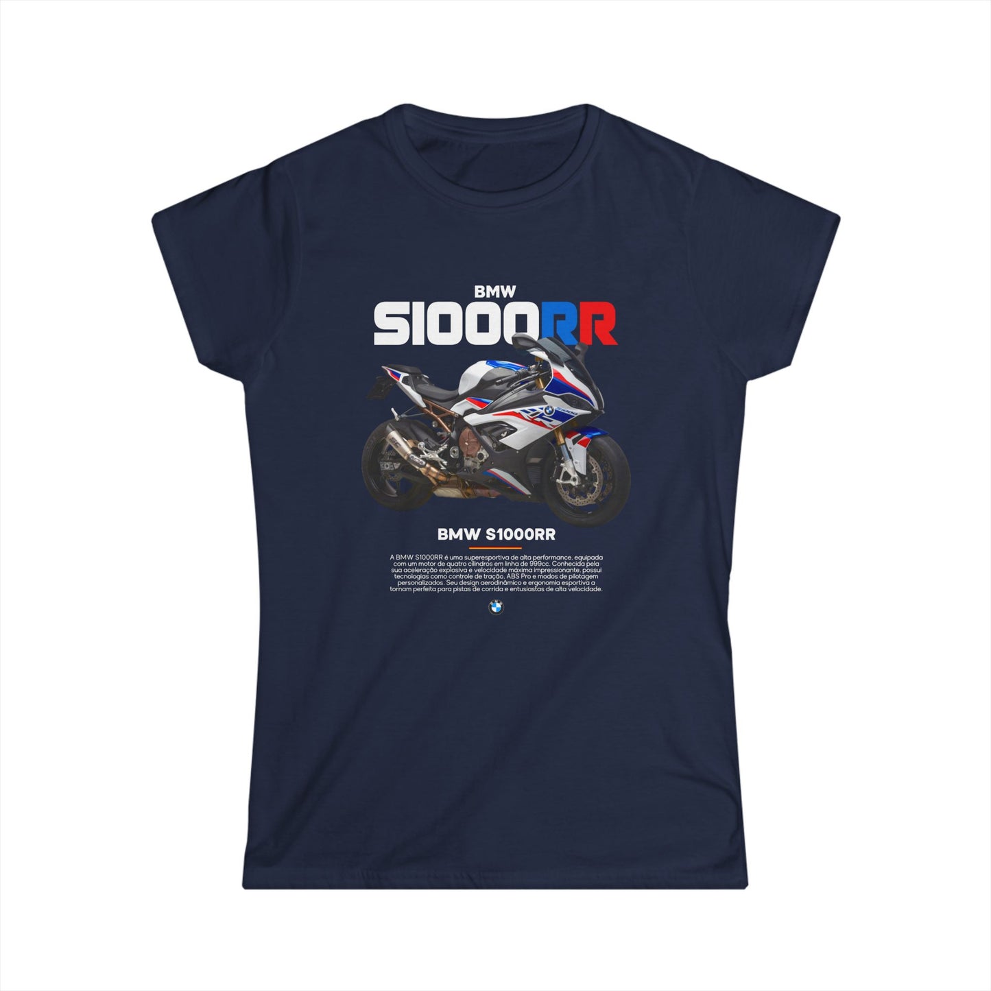BMW S1000RR Women's Softstyle Tee - Stylish Motorcycle Apparel for Riders T-shirt - CreativeRino