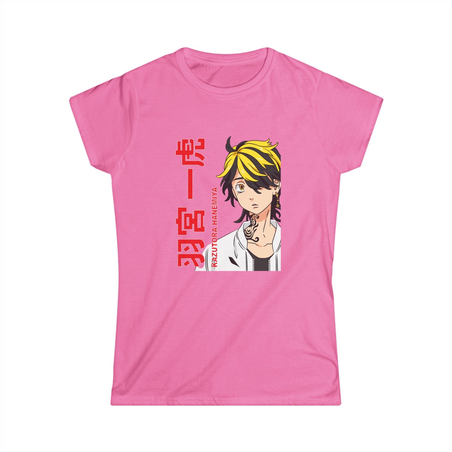 Anime-Inspired Women's Softstyle Tee - Tokyo Revengers T-shirt Graphic Design for Fans - CreativeRino