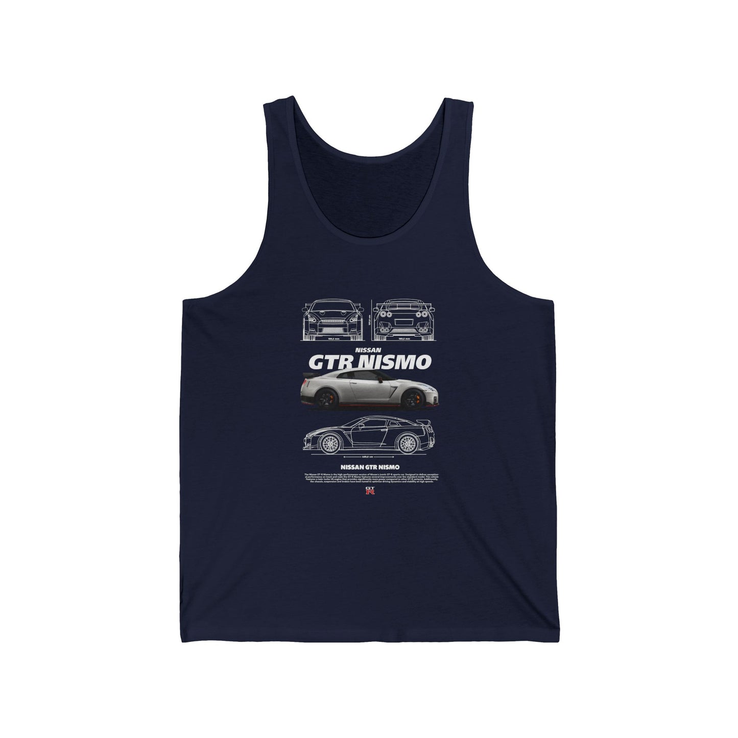 Nissan GTR Nismo Car Enthusiast Unisex Jersey Tank Top - CreativeRino