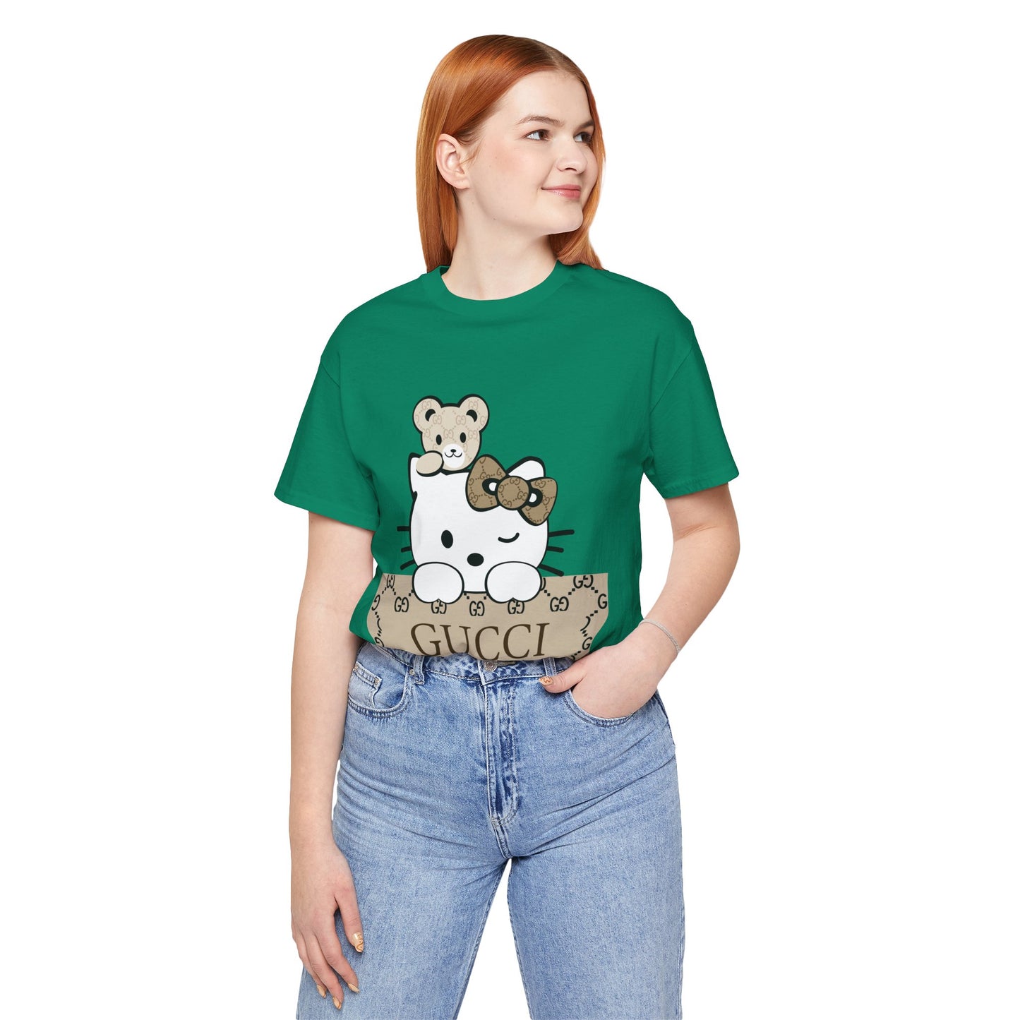 Hello Kitty Gucci Unisex Jersey Short Sleeve Tee - CreativeRino