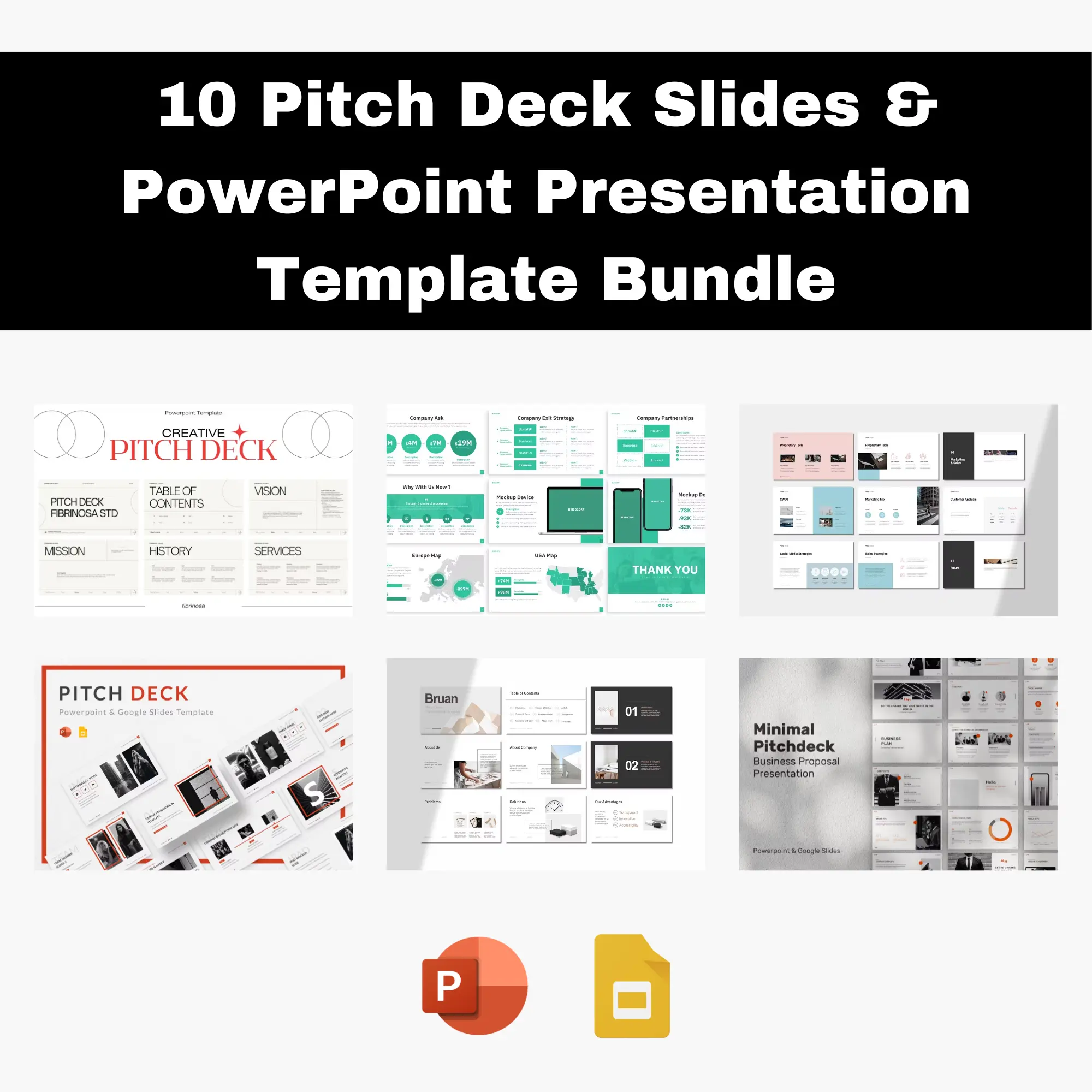 10 Pitch Deck Google Slides and Powerpoint Presentation Template ...
