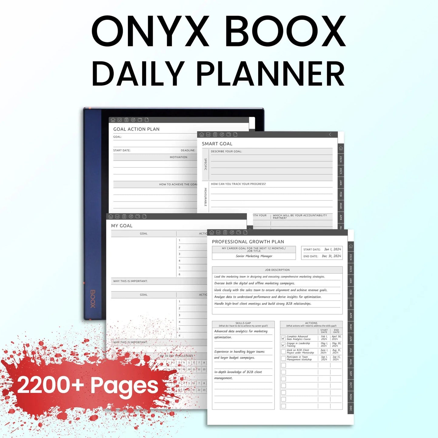 Onyx Boox Daily Planners Template CreativeRino