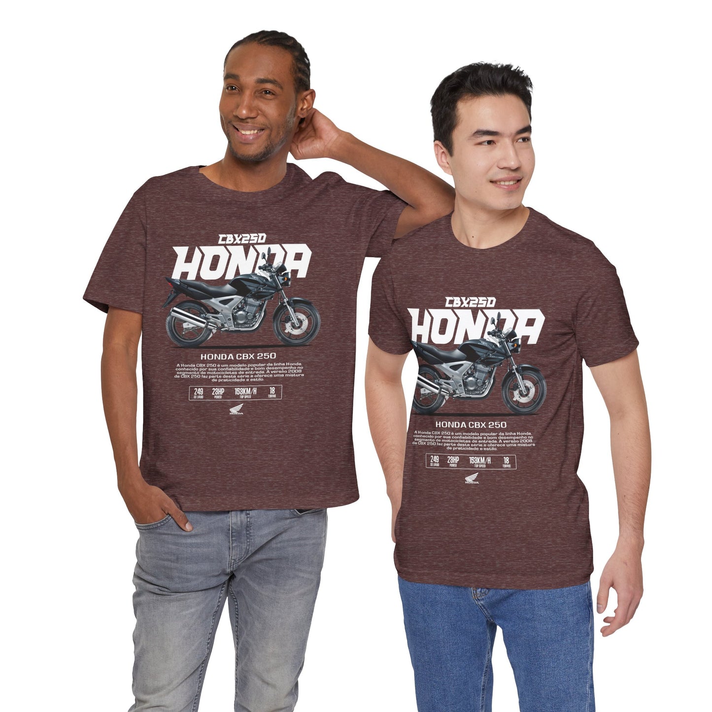 Honda CBX 250 Motorcycle Unisex T-Shirt - Bold Graphic Tee for Riders - CreativeRino
