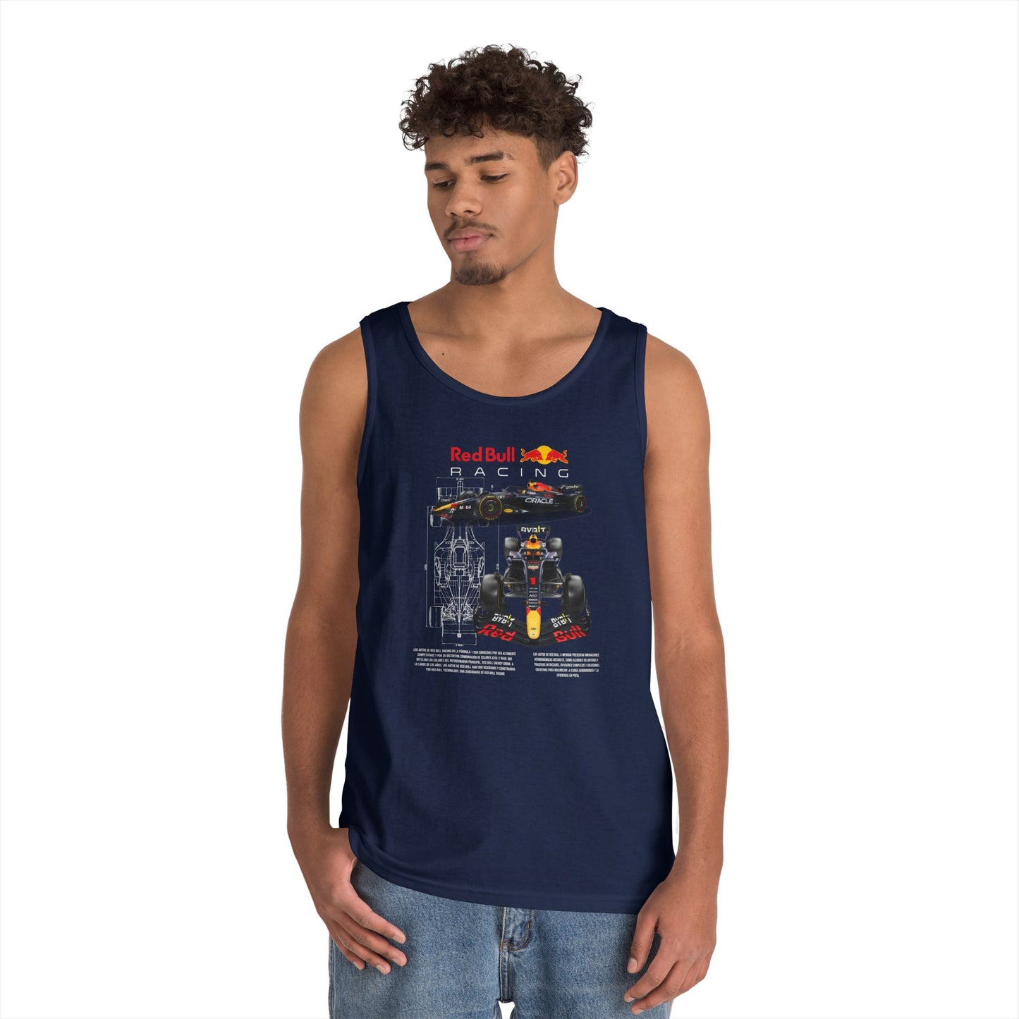 Formula F1 Unisex Heavy Cotton Tank Top - CreativeRino