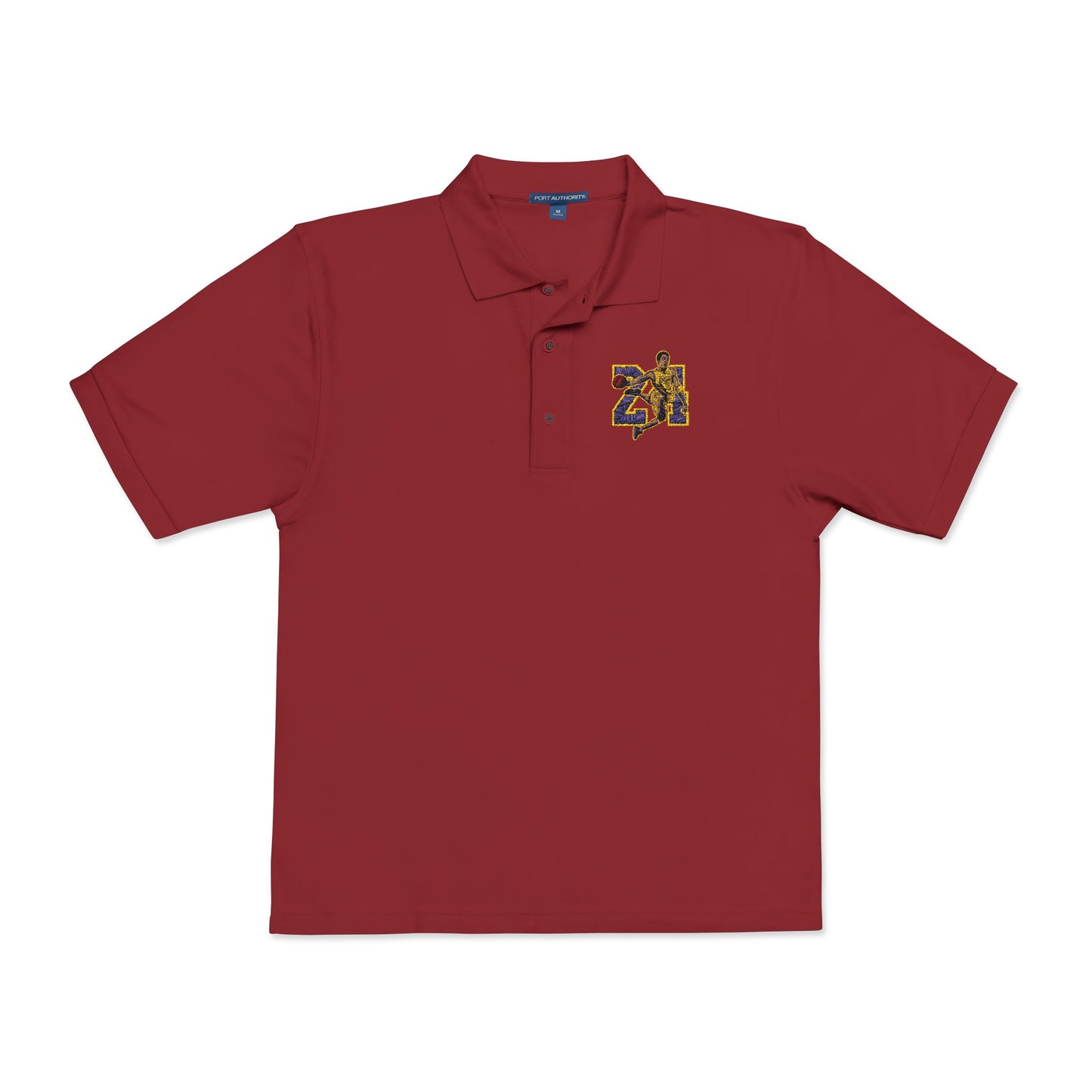Black Mamba No. 24 Embroidered Unisex Polo Shirt - Stylish Casual Wear for Every Occasion - CreativeRino