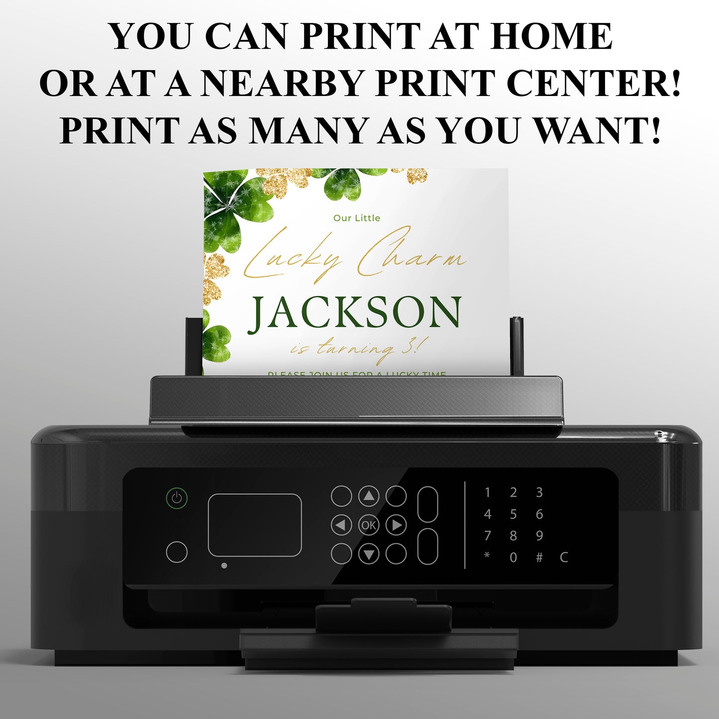 St. Patrick's Birthday Invitation Template - CreativeRino