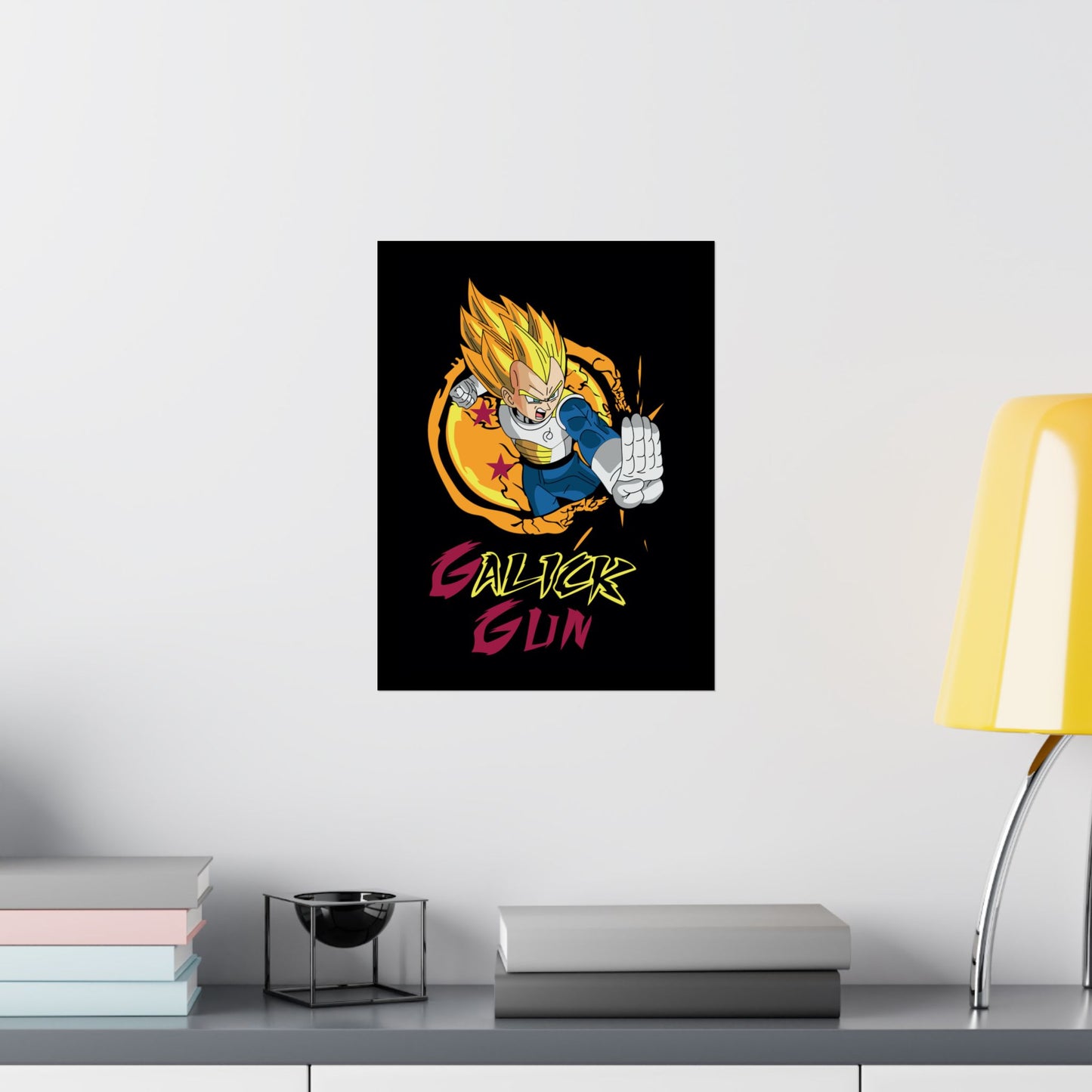 Dragon Ball Z Matte Vertical Poster - Galick Gun Artwork - CreativeRino