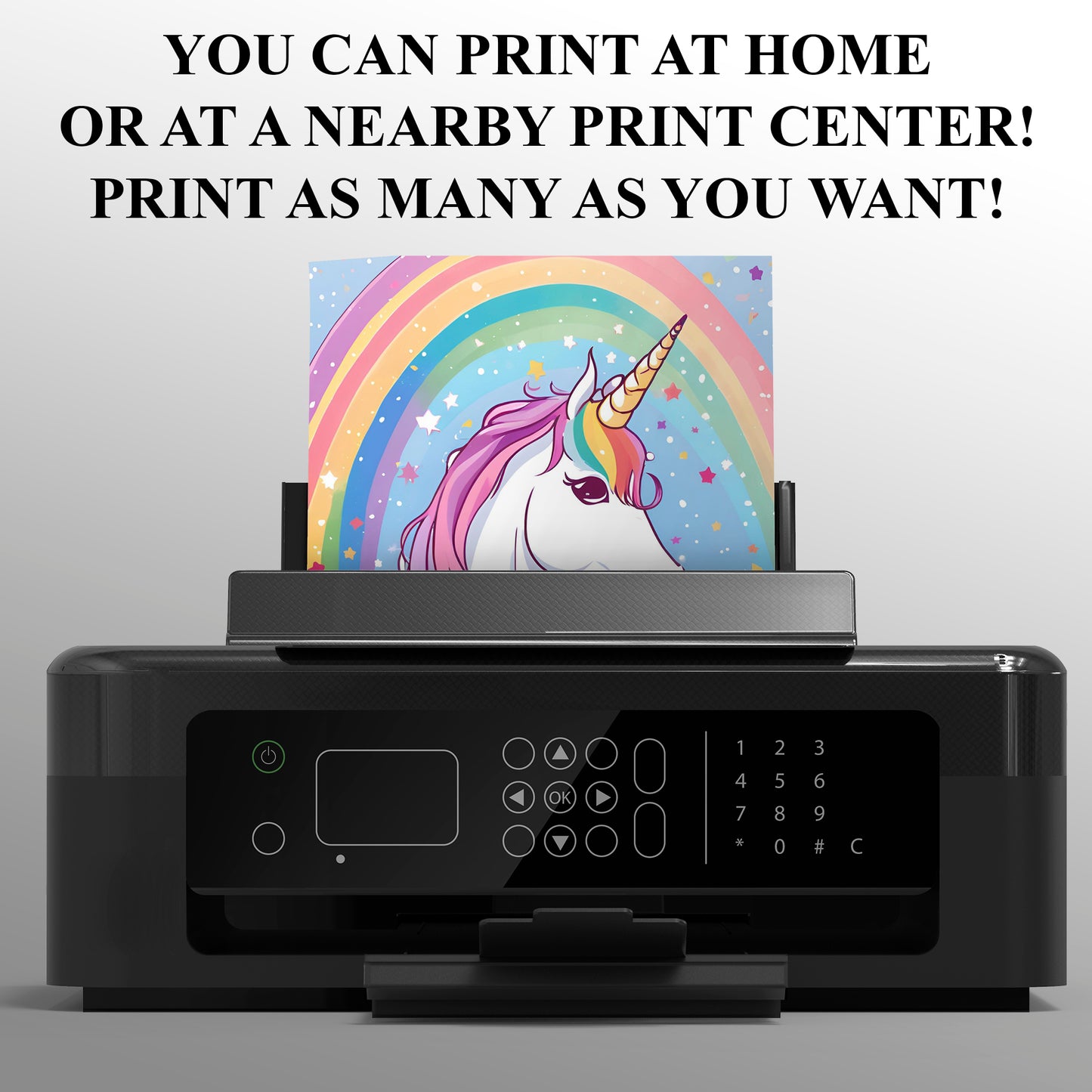 Unicorn Birthday Invitation Template - CreativeRino