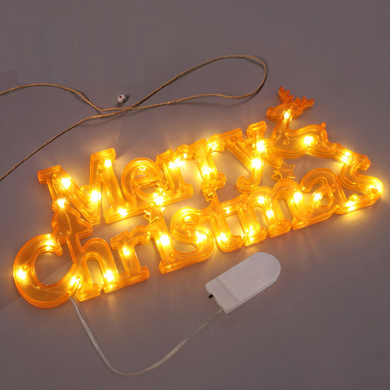 Merry Christmas LED Lighted Sign | Festive Wall Decor
