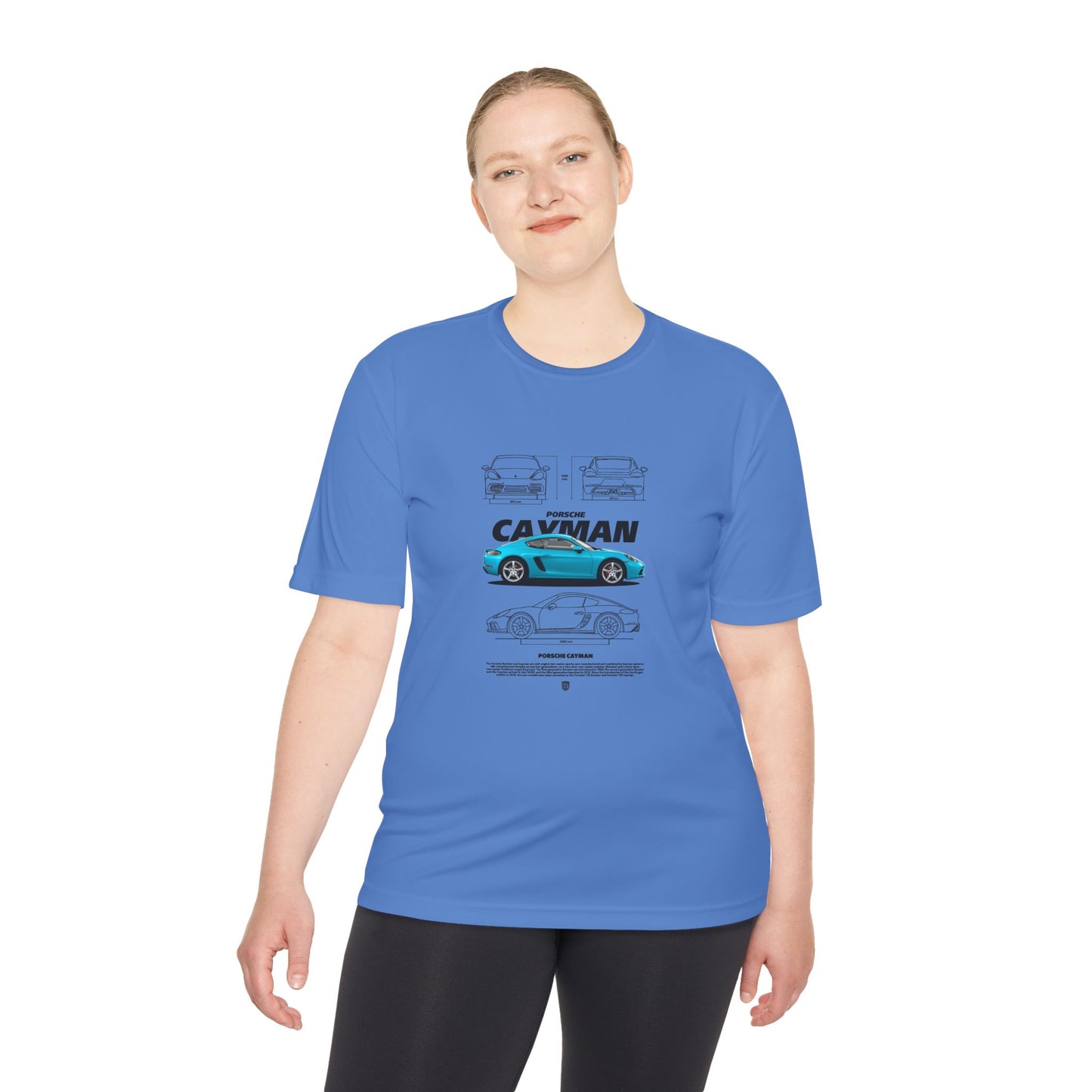 Porsche Cayman Unisex Moisture Wicking Tee - Sports Car T-Shirt - CreativeRino