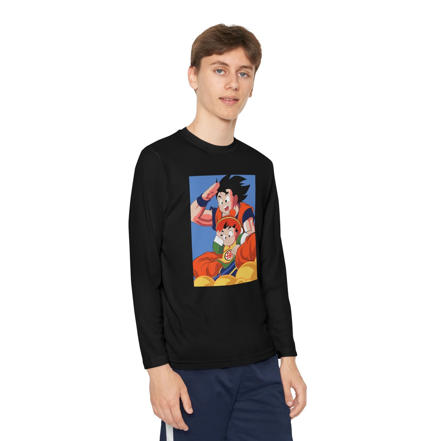 Dragon Ball Youth Long Sleeve Tee - Goku & Son T-shirt Anime Design - CreativeRino