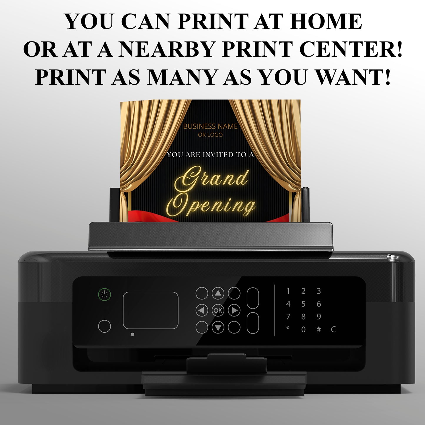 Grand Opening Invitation Template - CreativeRino