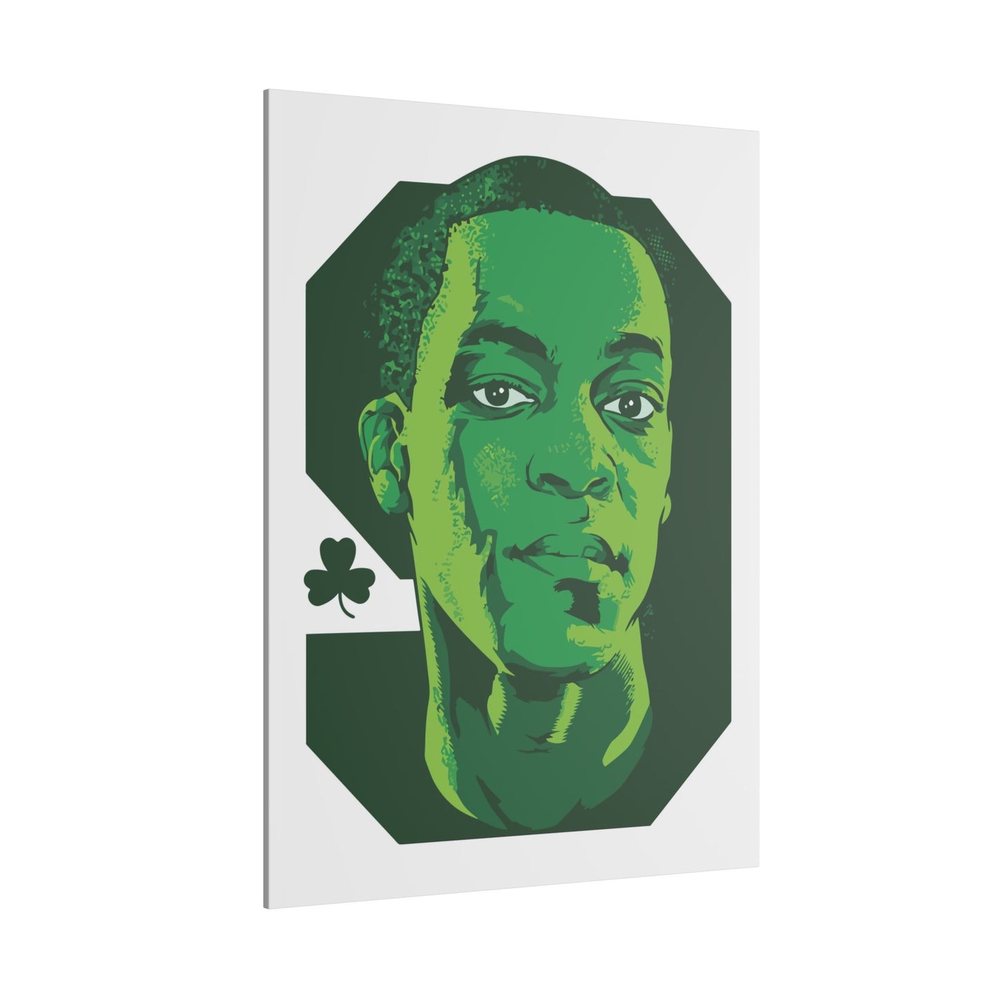 Rajon Rondo Canvas Art - Green Basketball Portrait - CreativeRino