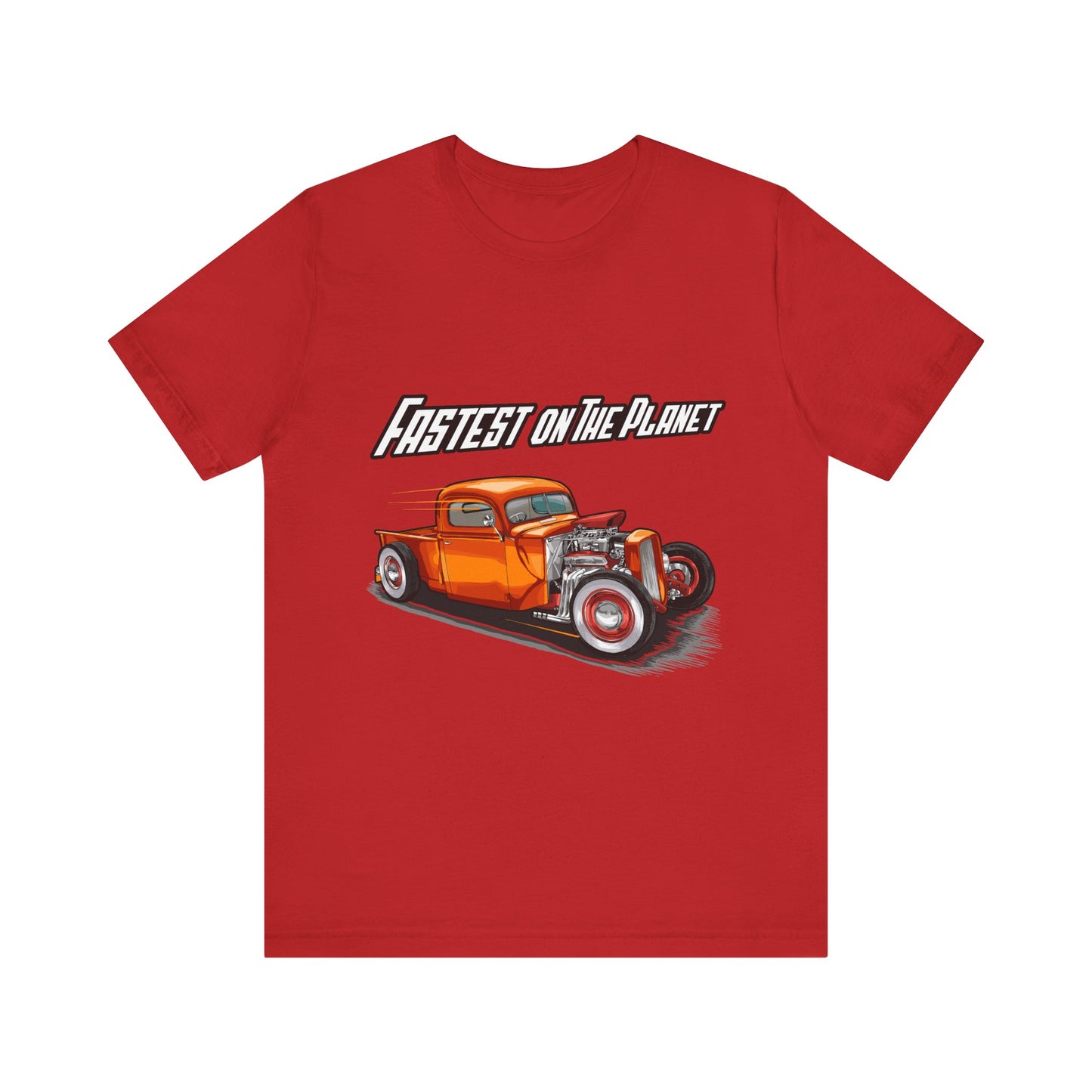 Fastest on the Planet Retro Car T-shirt - CreativeRino