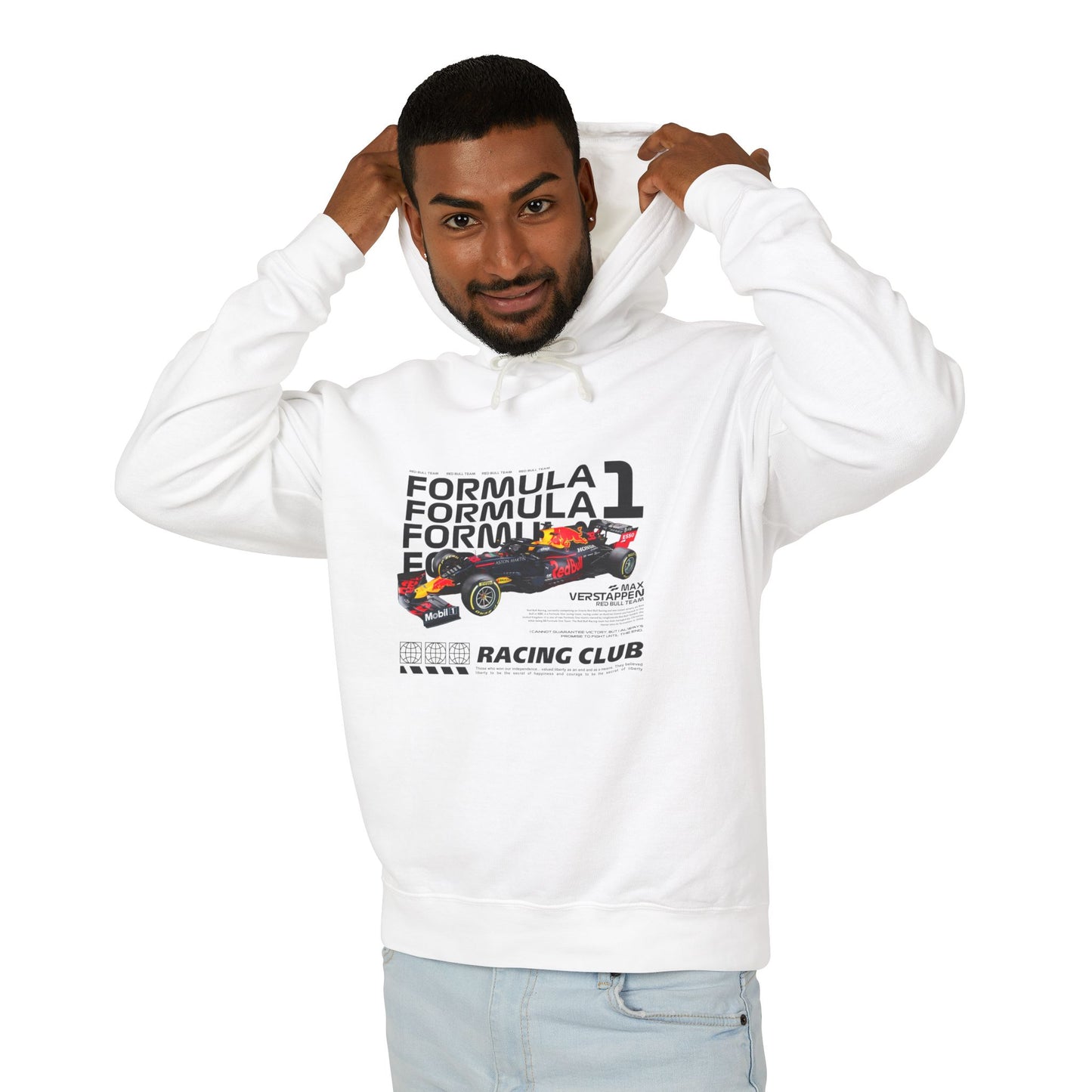 Unisex Formula 1 Max Verstappen Racing Club Lightweight Hoodie - CreativeRino