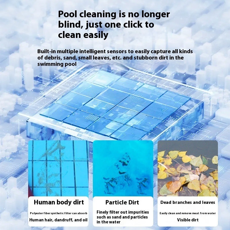 Swimming Pool Fish Pond Wireless Automatic Pool Cleaner CreativeRino