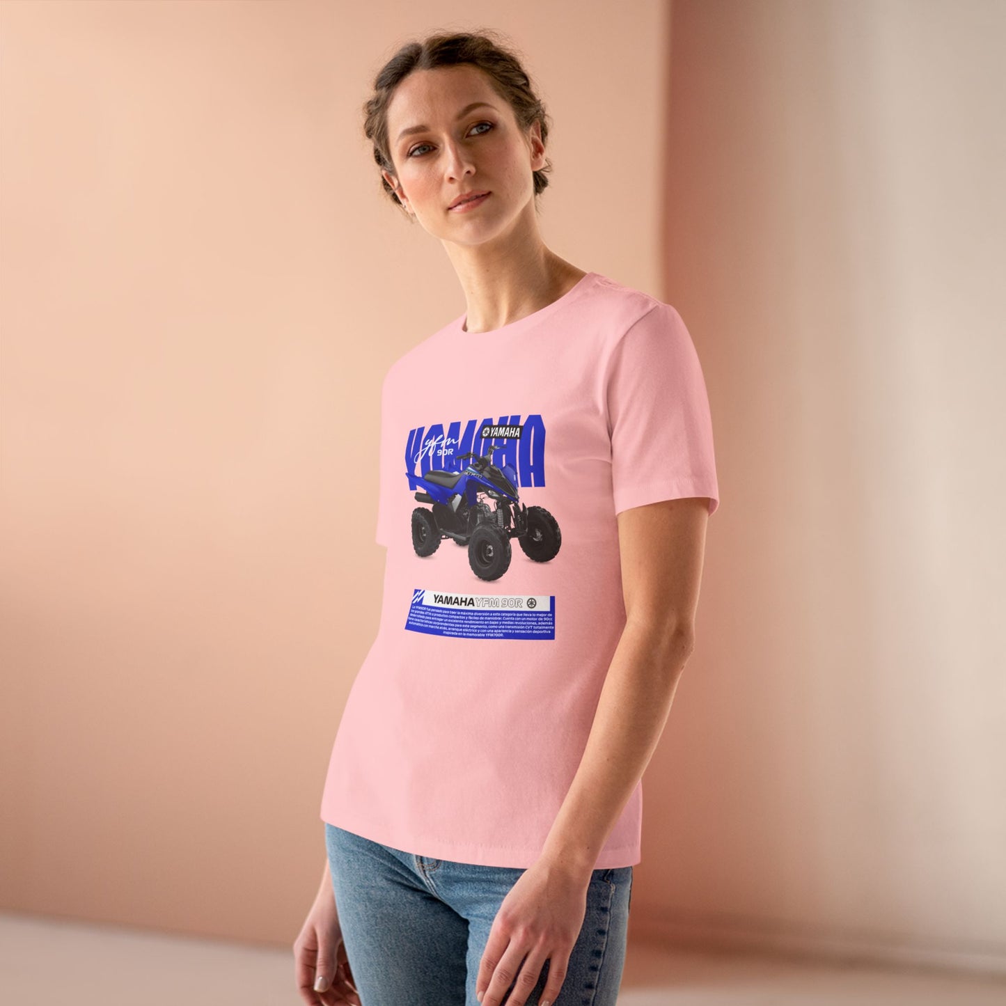 Yamaha Off-Road Adventure Women's Cotton Tee – Perfect T-shirt for Outdoor Enthusiasts - CreativeRino