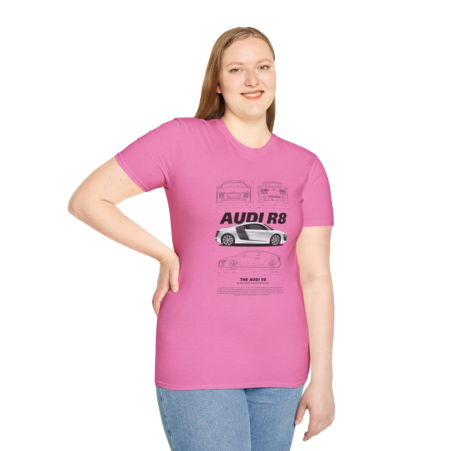Audi R8 Graphic T-Shirt - Perfect for Car Enthusiasts - CreativeRino