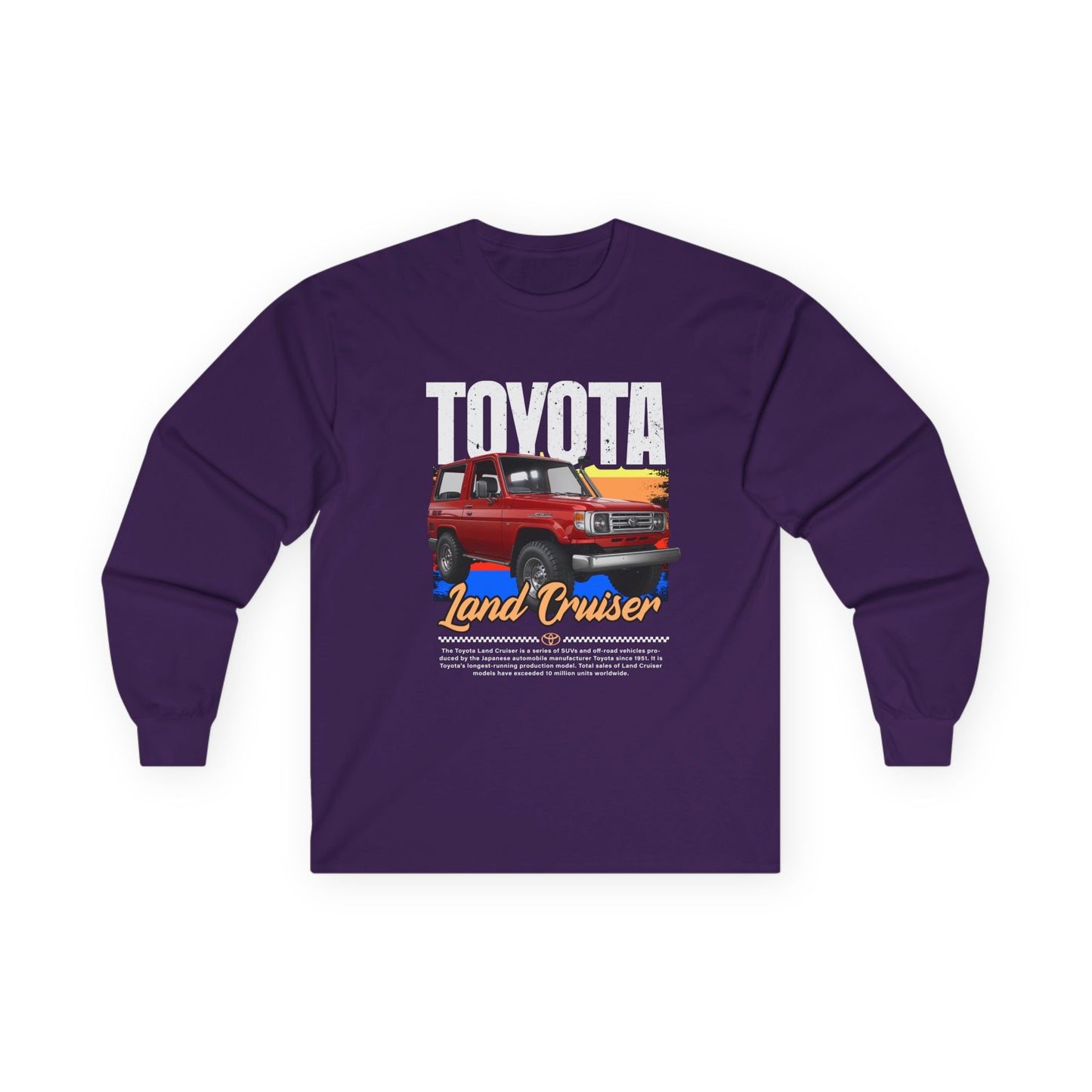 Toyota Land Cruiser Long Sleeve Tee - Perfect T-shirt for Car Enthusiasts - CreativeRino