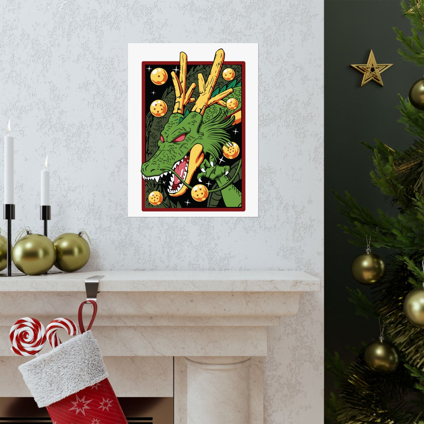 Dragon Shenron Matte Poster - Perfect Wall Art for Anime Fans - CreativeRino