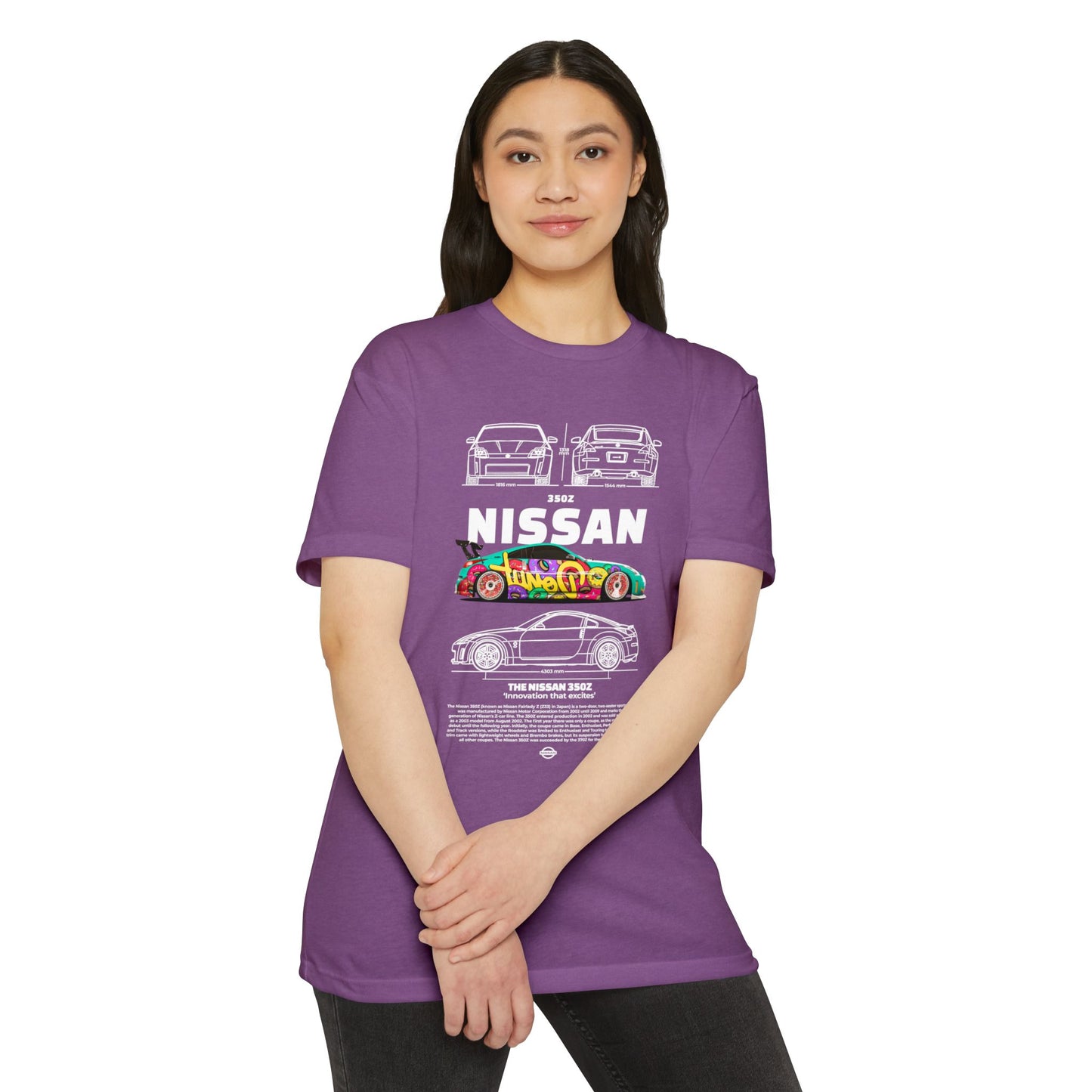 Vintage Nissan 350Z Unisex T-Shirt | Automotive Racing Graphic Tee - CreativeRino