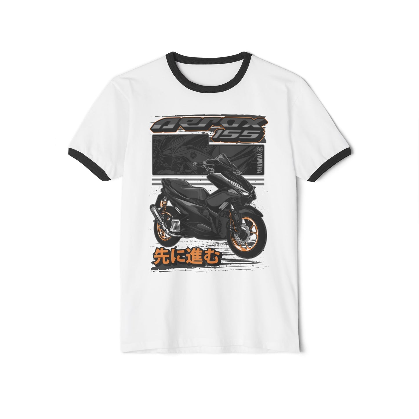 Retro Scooter Enthusiast Ringer T-Shirt - CreativeRino