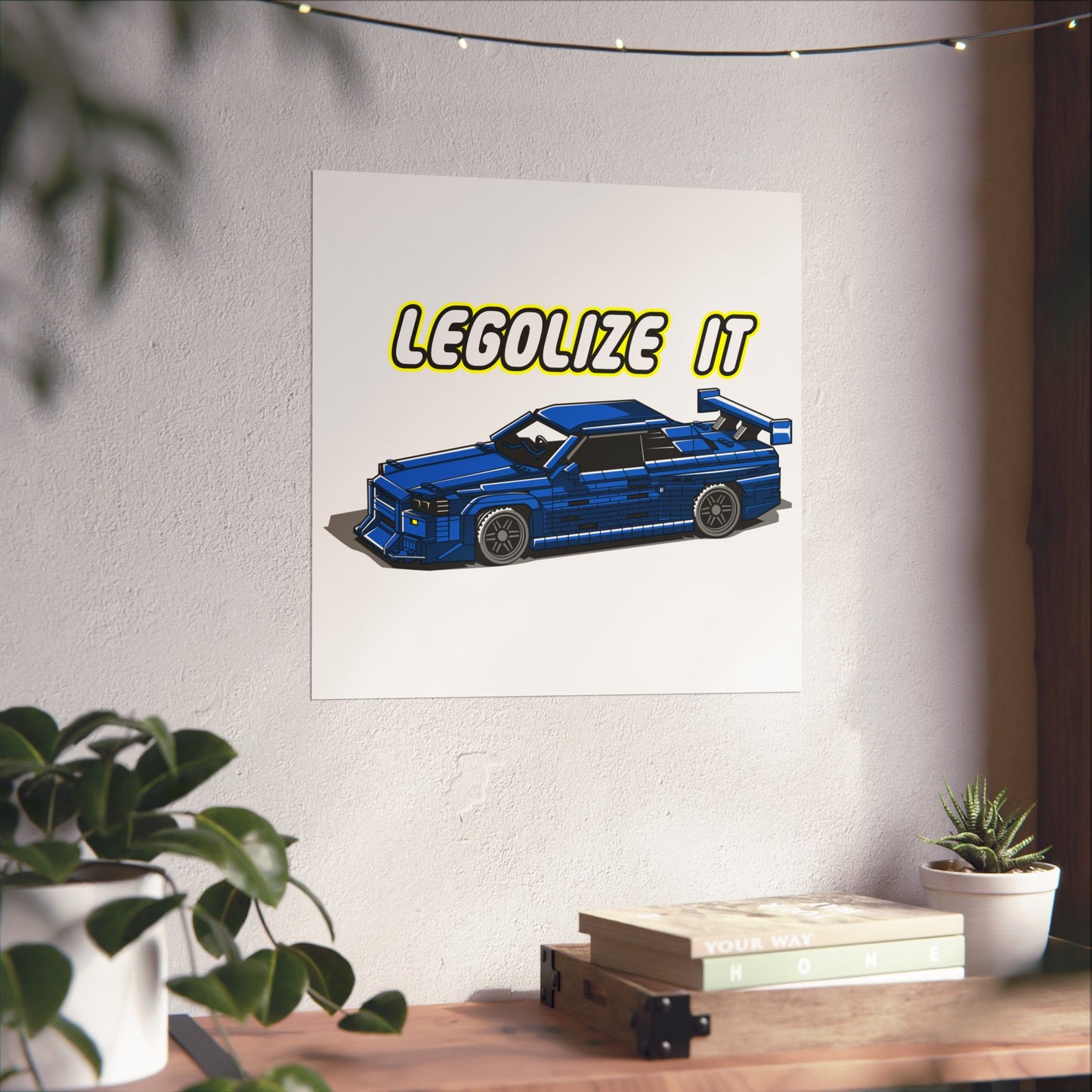 Legolize It Car Poster - Matte Square Print for Auto Enthusiasts - CreativeRino