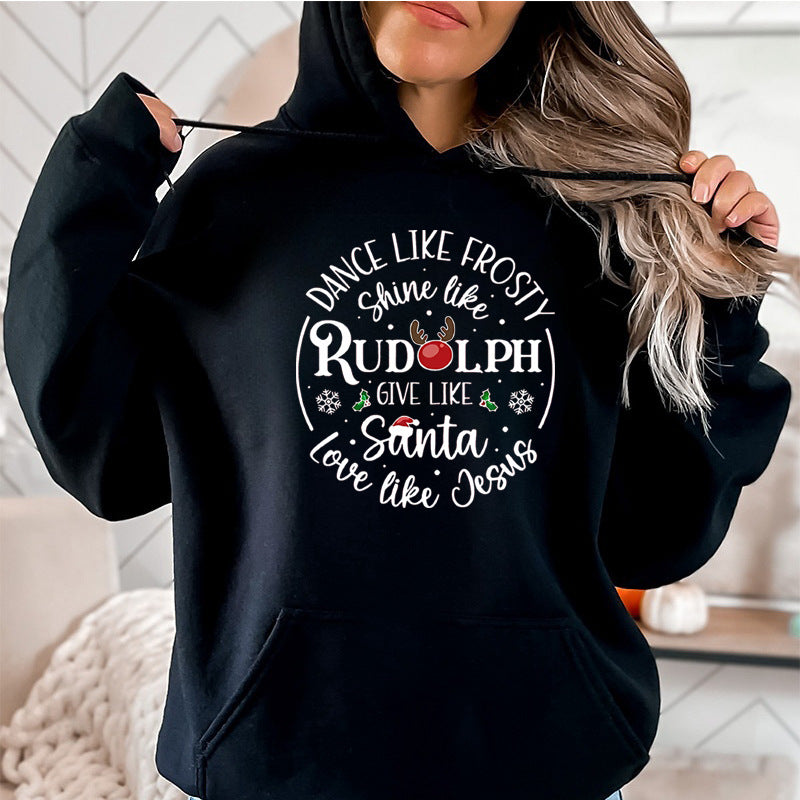 Cozy Christmas Fleece Hoodie for Women | Festive Graphic Pullover Sweatshirt with Drawstring | Ultimate Holiday Comfort Wear eprolo