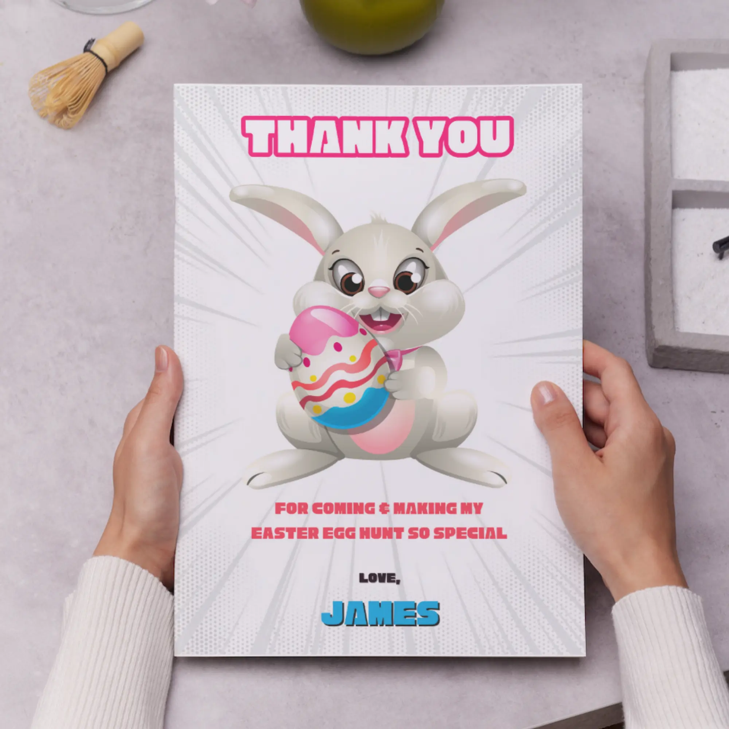 Easter Egg Hunt Thank You Card Template - CreativeRino
