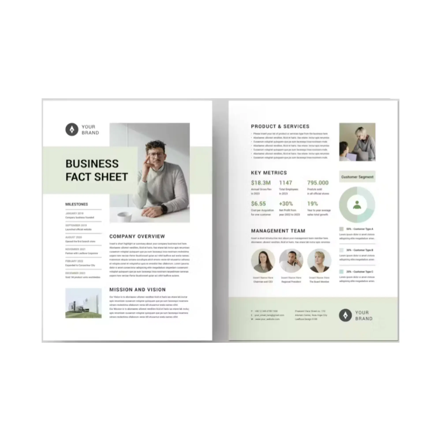 3 Fact Sheet Template Bundle | MS Word & Indesign | Business Fact Sheet | Project Fact Sheet | Company Fact Sheet Template CreativeRino