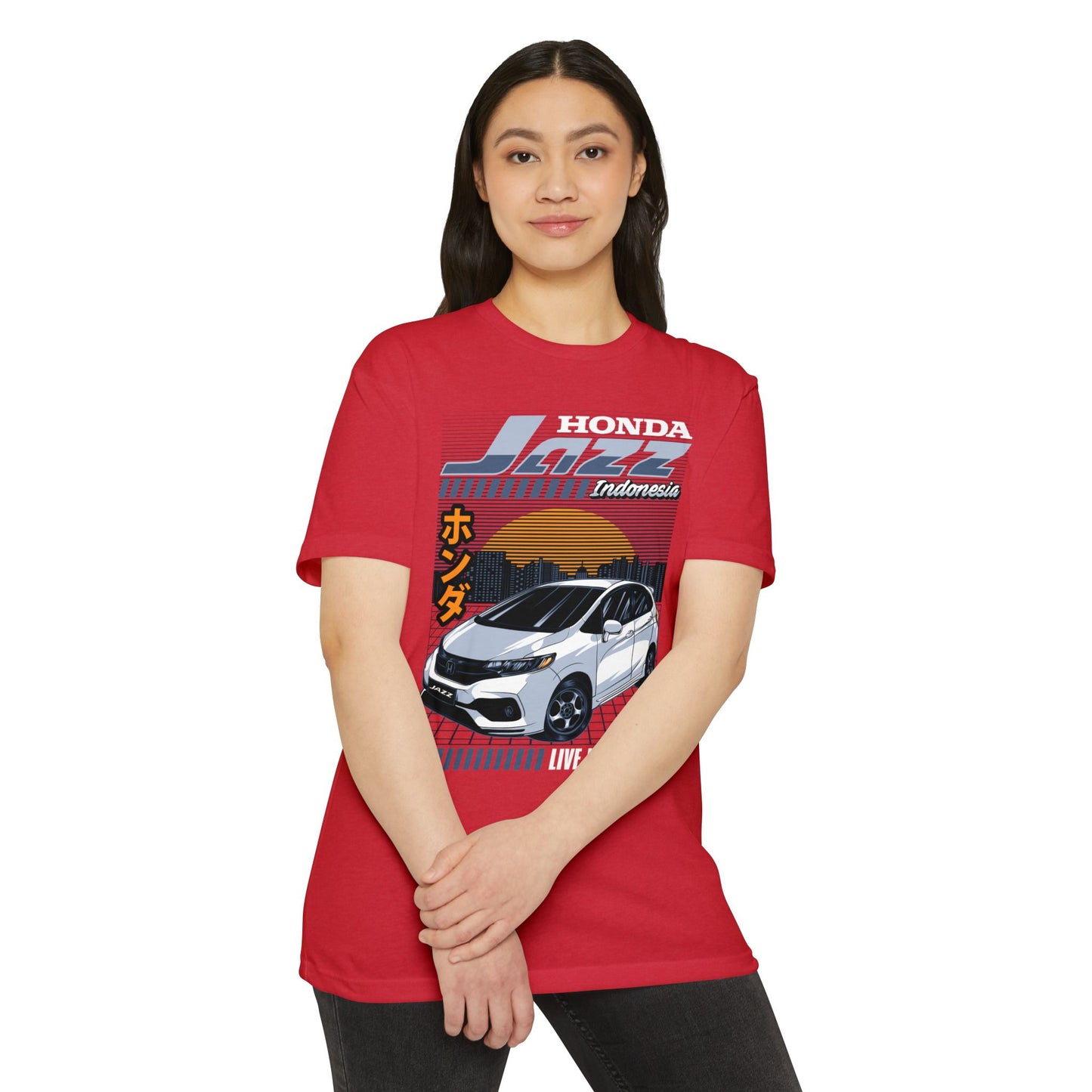 Honda Jazz Graphic Tee - Live Up the Hype - CreativeRino