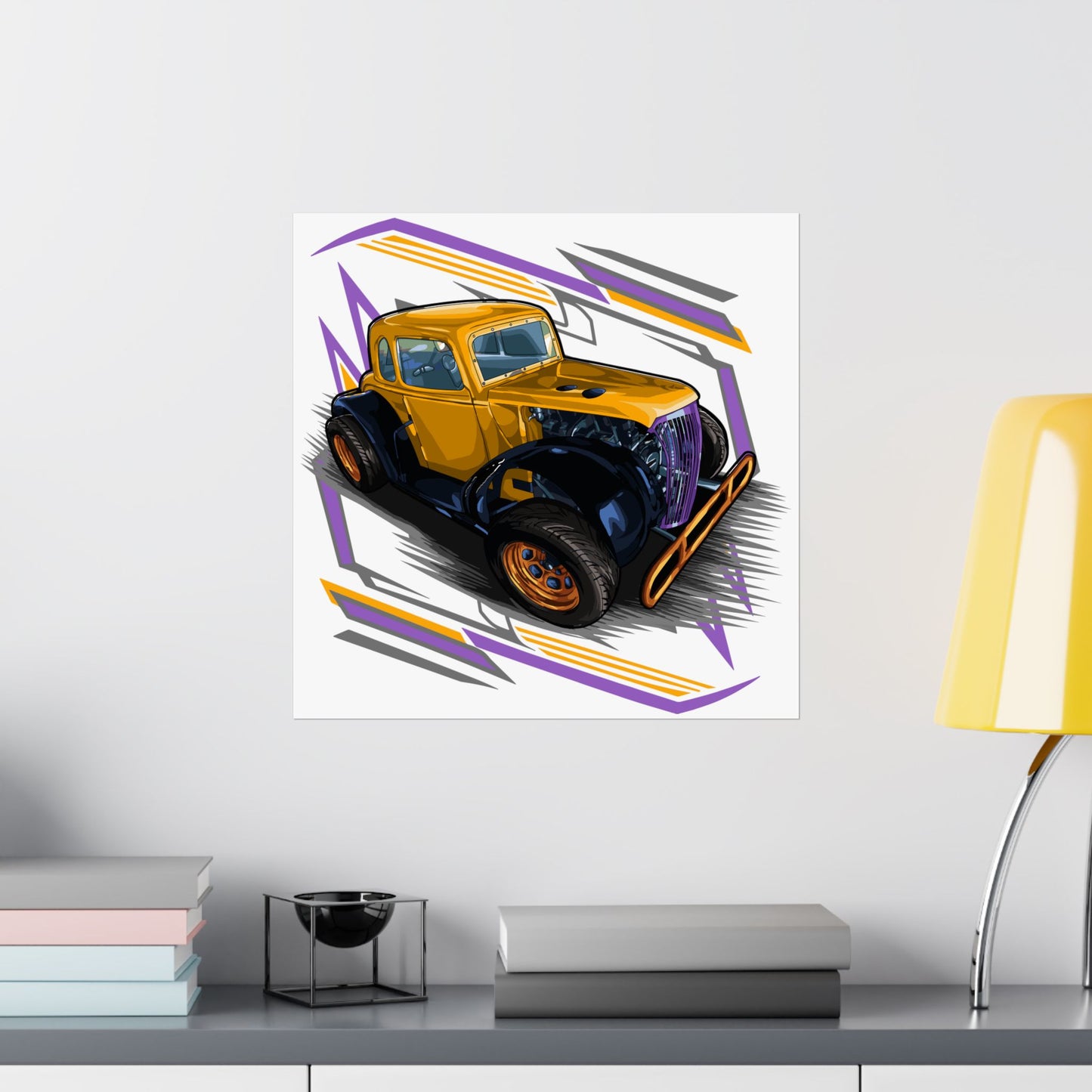 Vintage Car Matte Poster - Retro Automotive Wall Art for Car Enthusiasts - CreativeRino
