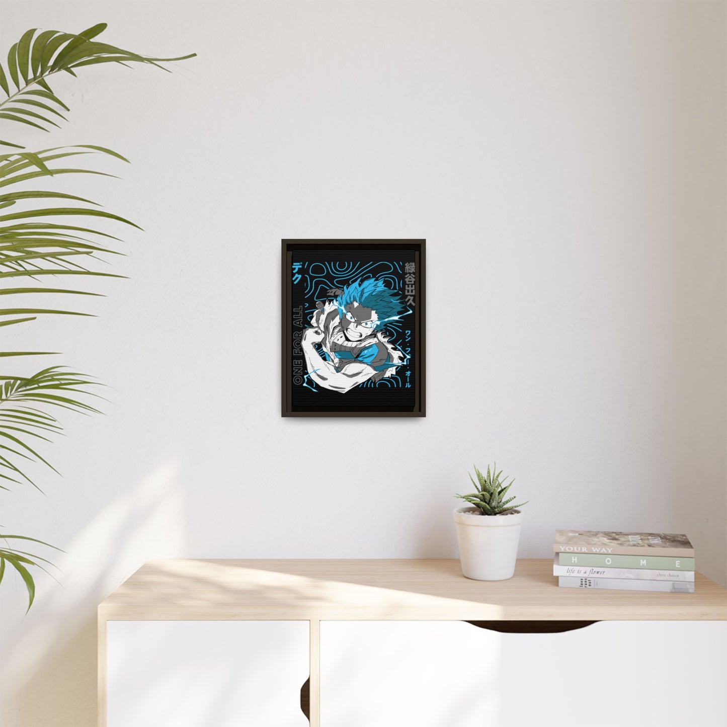 Anime Wall Art Print - One For All My Hero Academia Framed Canvas - CreativeRino