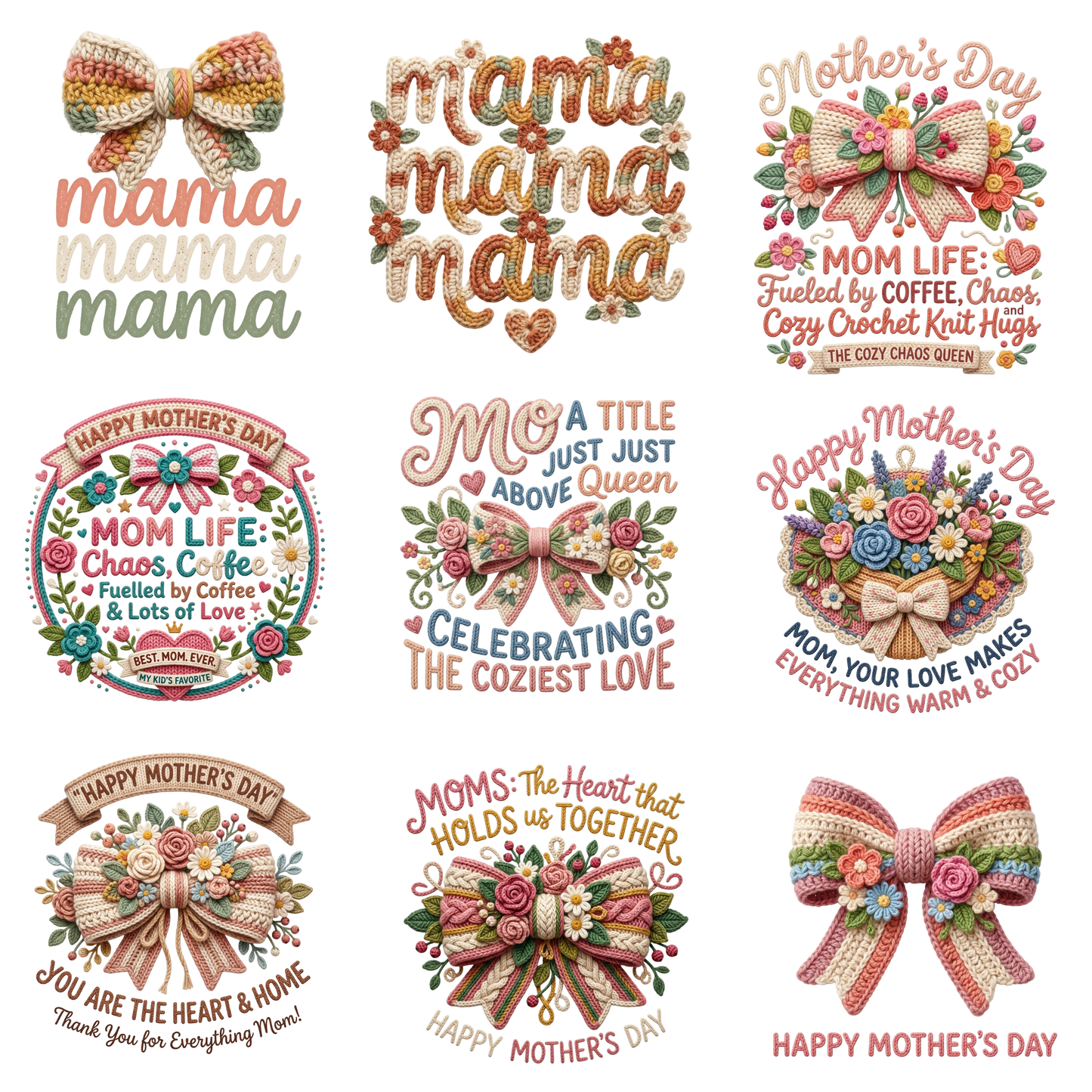 Mother’s Day PNG Design – Floral Mom Quote Sublimation File | Instant Download CreativeRino